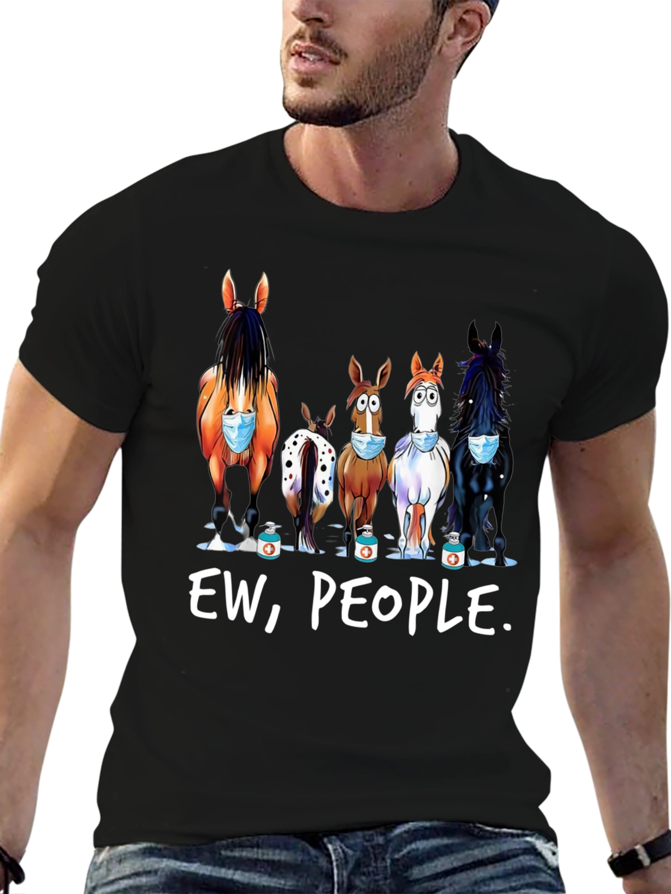 Ew People! Horse Graphic Tee