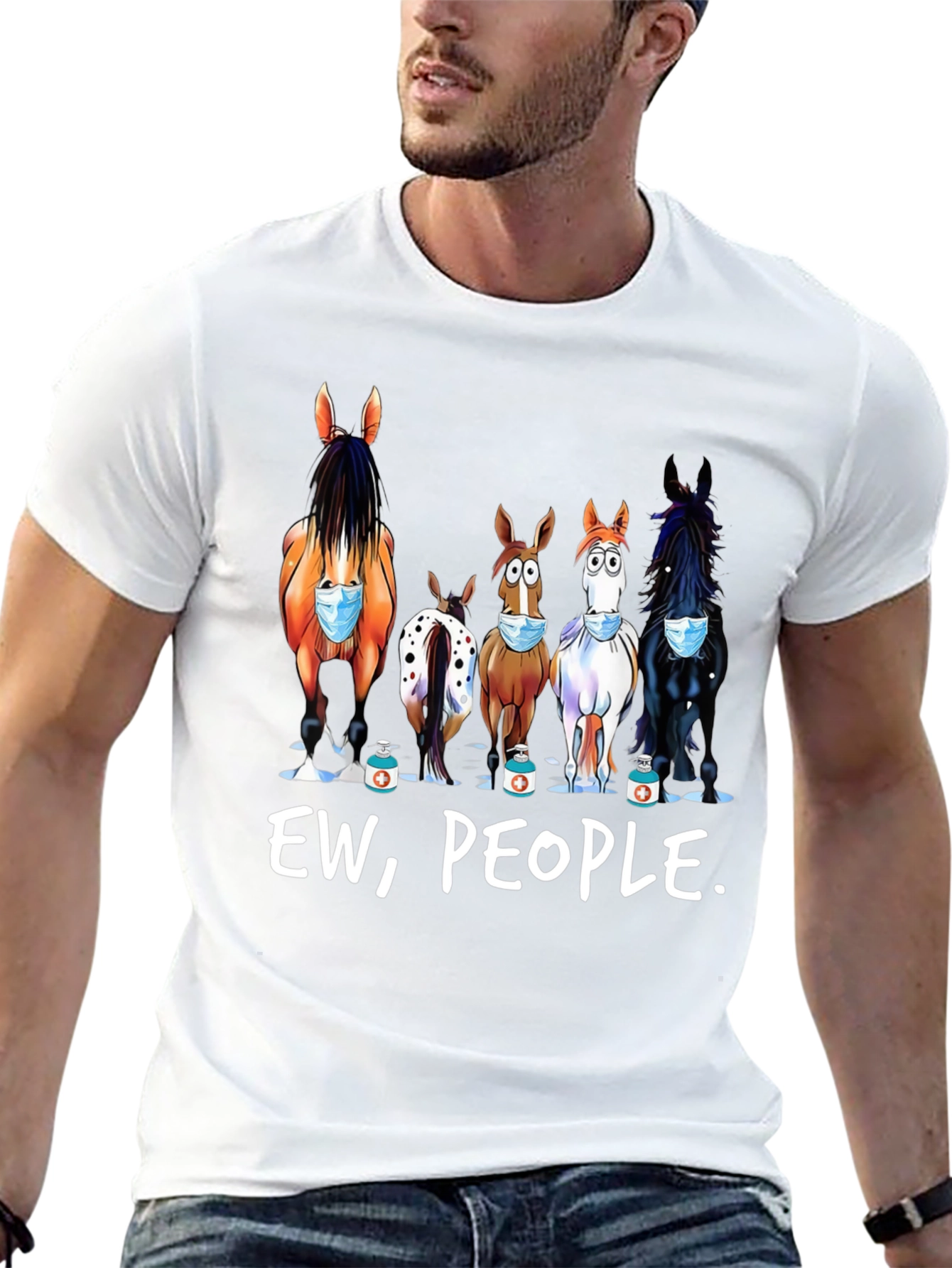 Ew People! Horse Graphic Tee