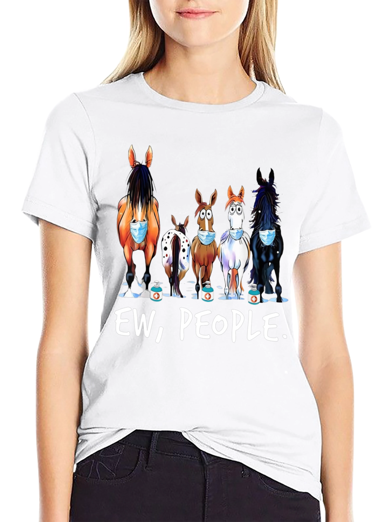 Ew People! Horse Graphic Tee