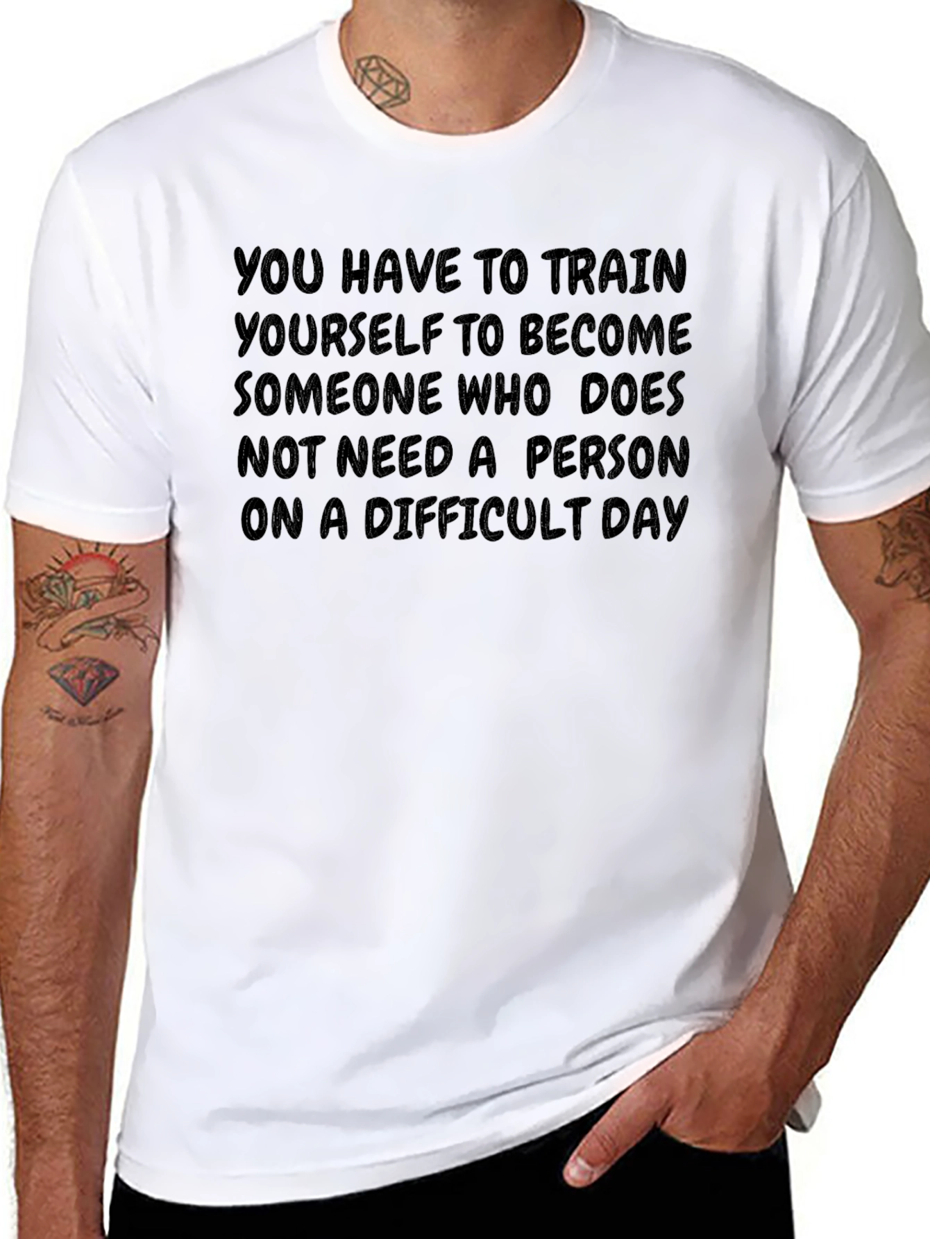 Motivational Graphic Tee: Self-Reliance
