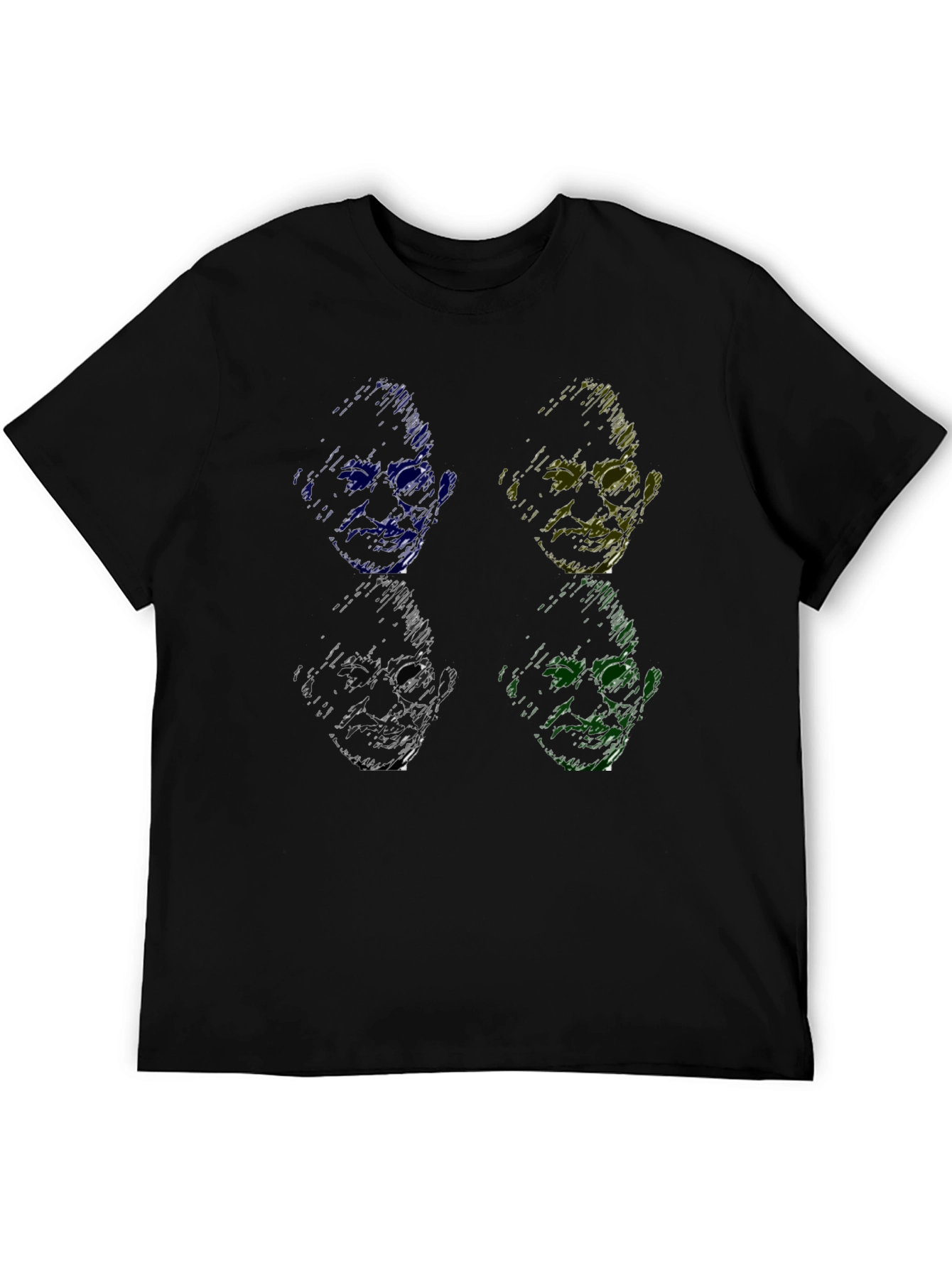 Pop Art Gandhi T-Shirt - Unique Scribble Design