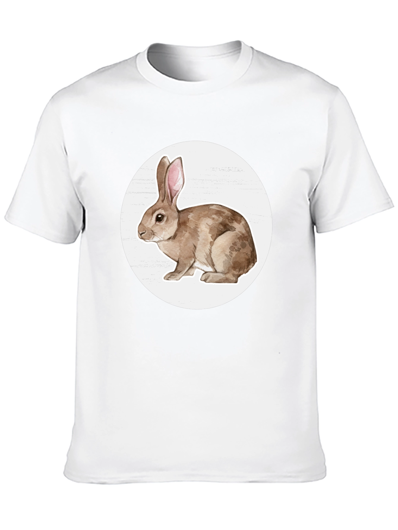 Rabbit Graphic Tee - Black Cotton Blend