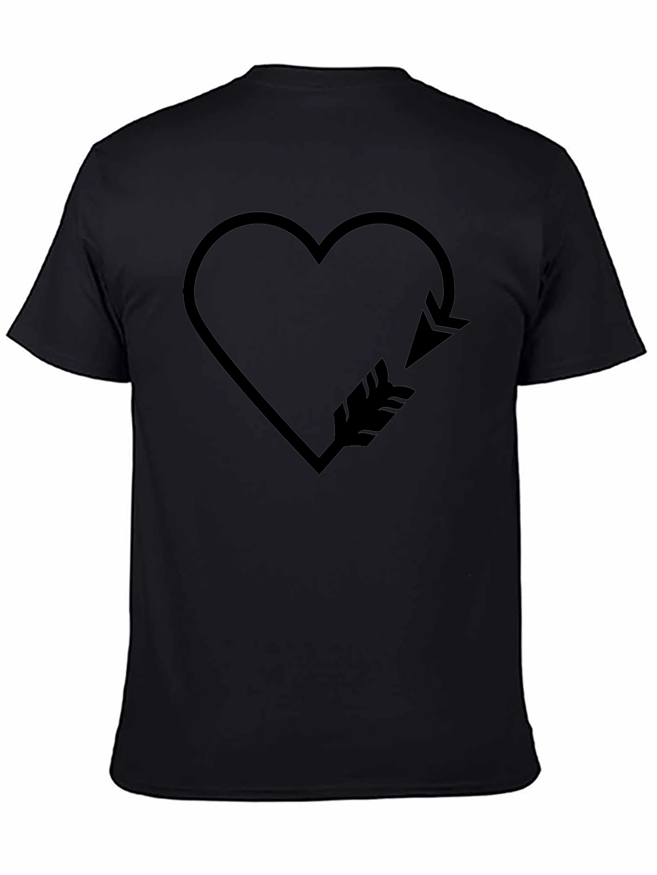 Heart Arrow Graphic Tee - Trendy Casual Wear