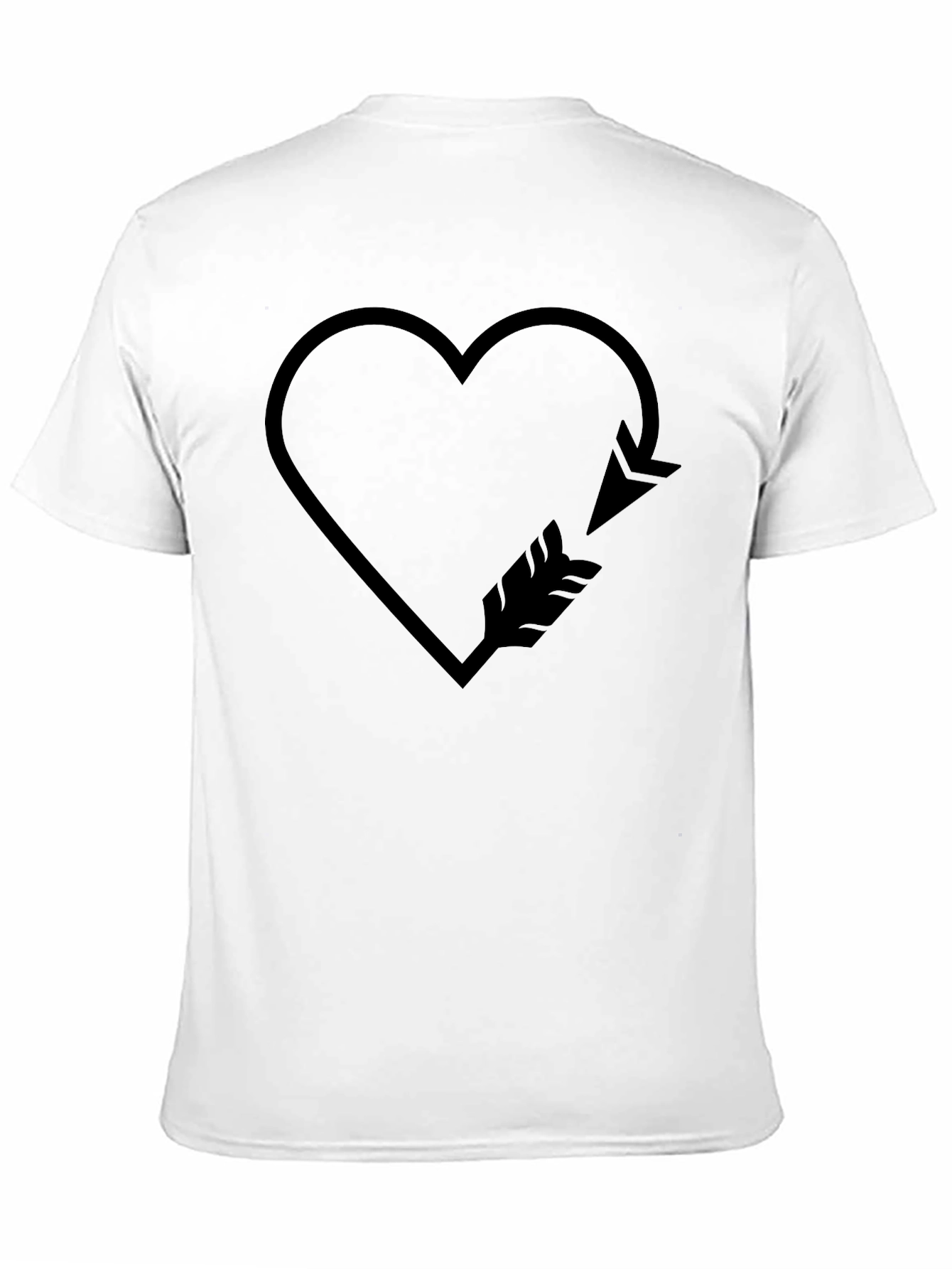 Heart Arrow Graphic Tee - Trendy Casual Wear
