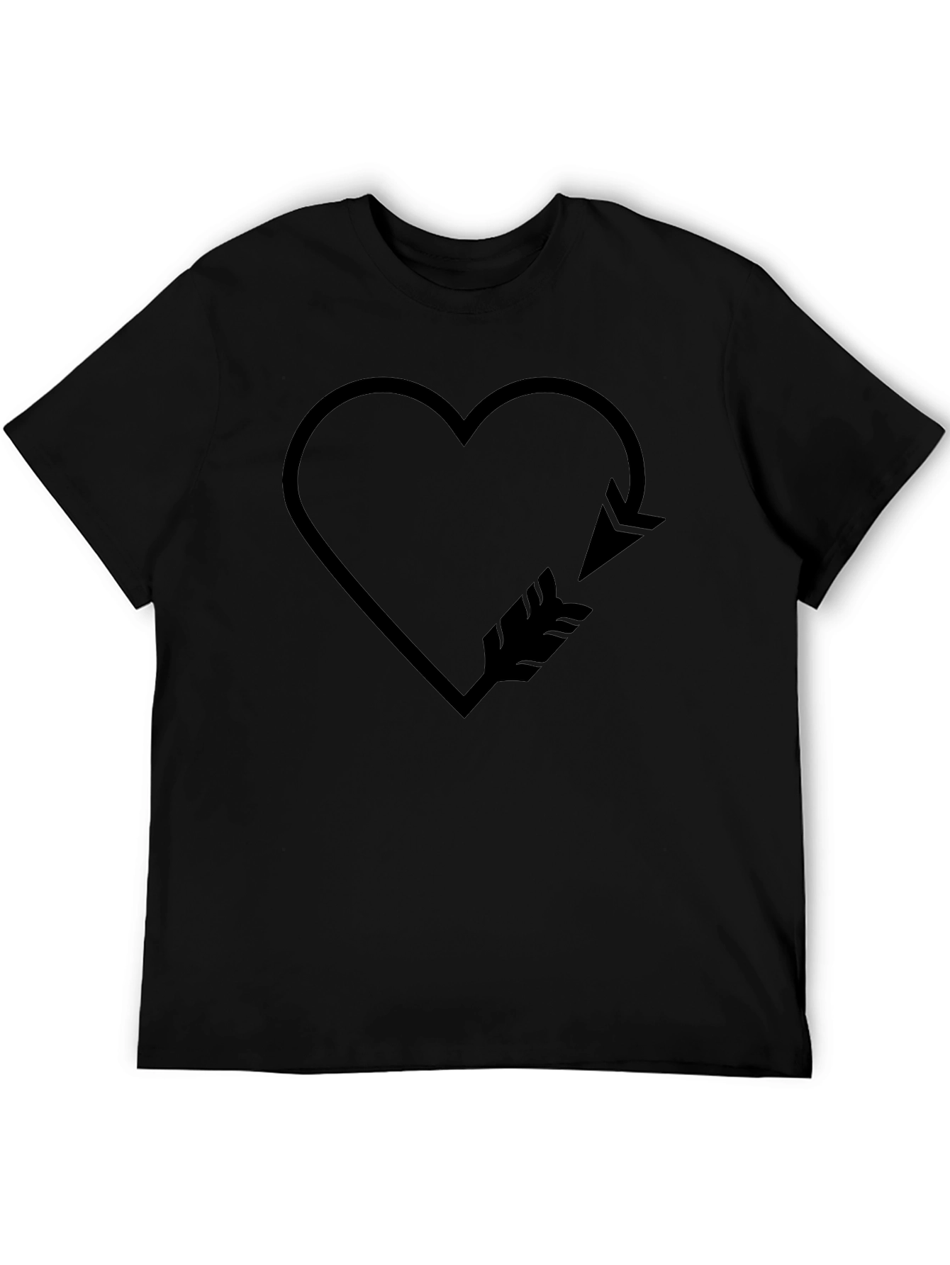 Heart Arrow Graphic Tee - Trendy Casual Wear
