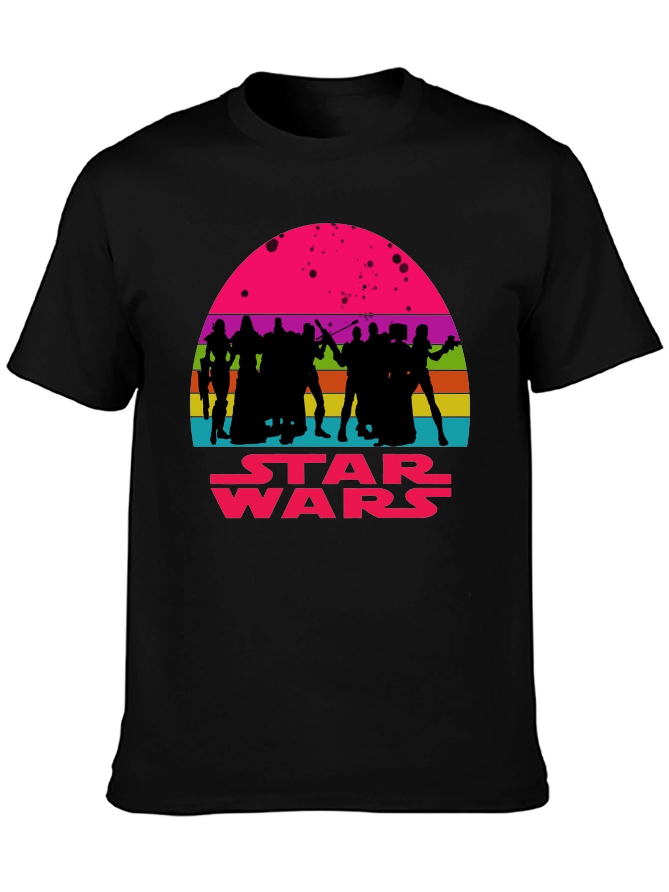 Star Wars Retro Sunset Graphic Tee - Black