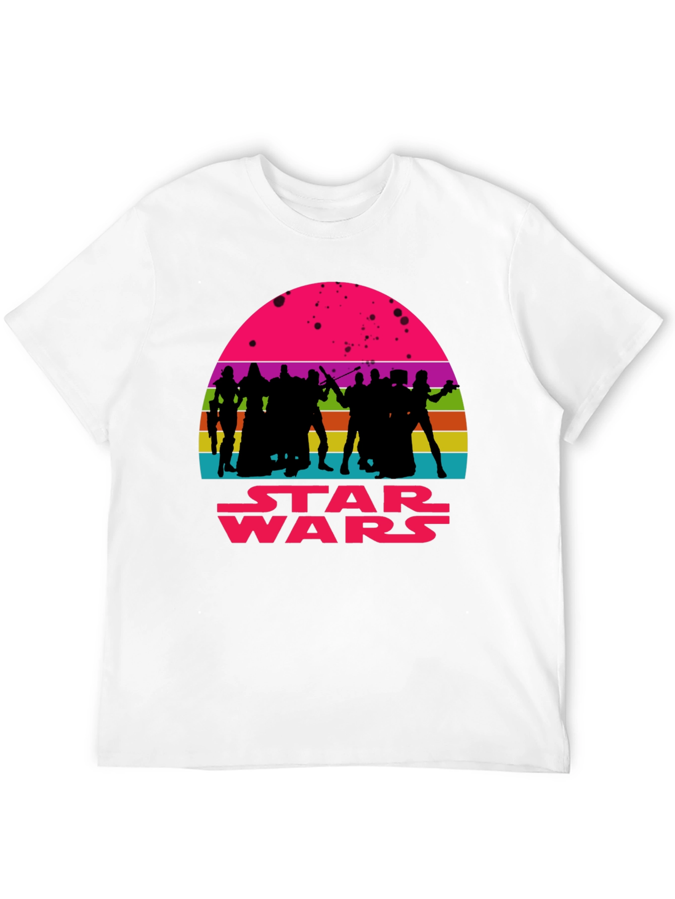 Star Wars Retro Sunset Graphic Tee - Black