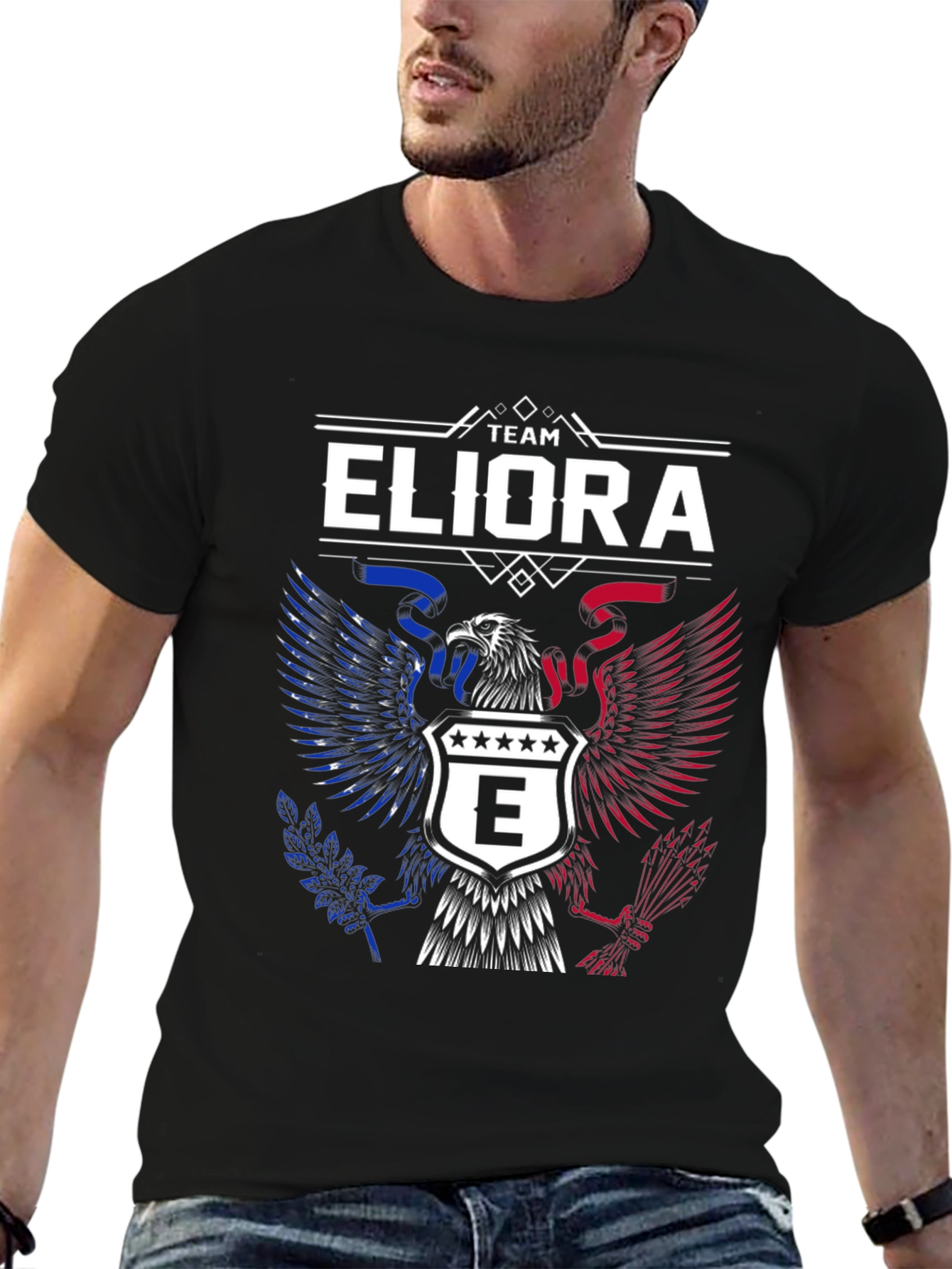 Team ELIORA Eagle Graphic T-Shirt - Patriotic Design