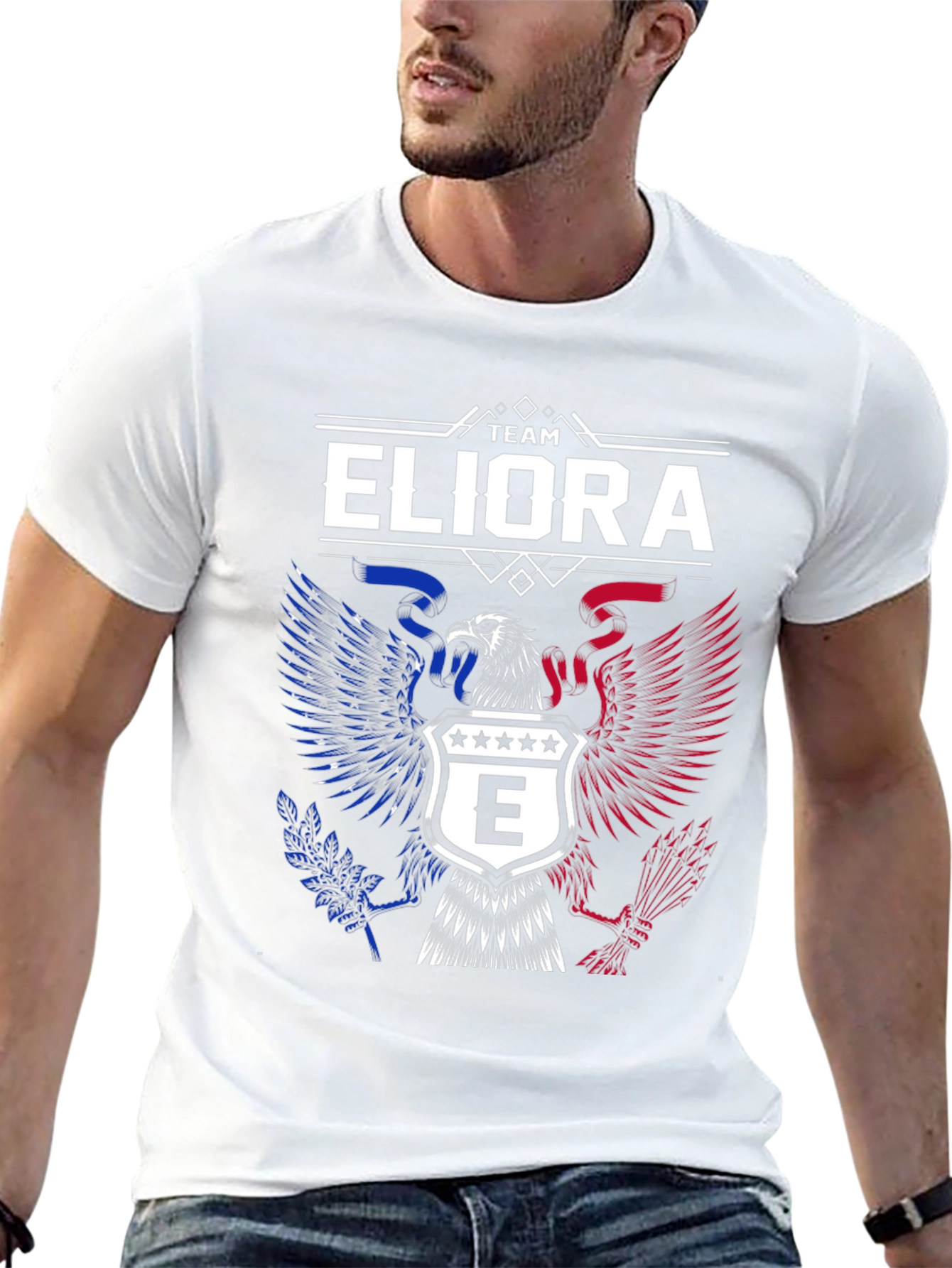 Team ELIORA Eagle Graphic T-Shirt - Patriotic Design