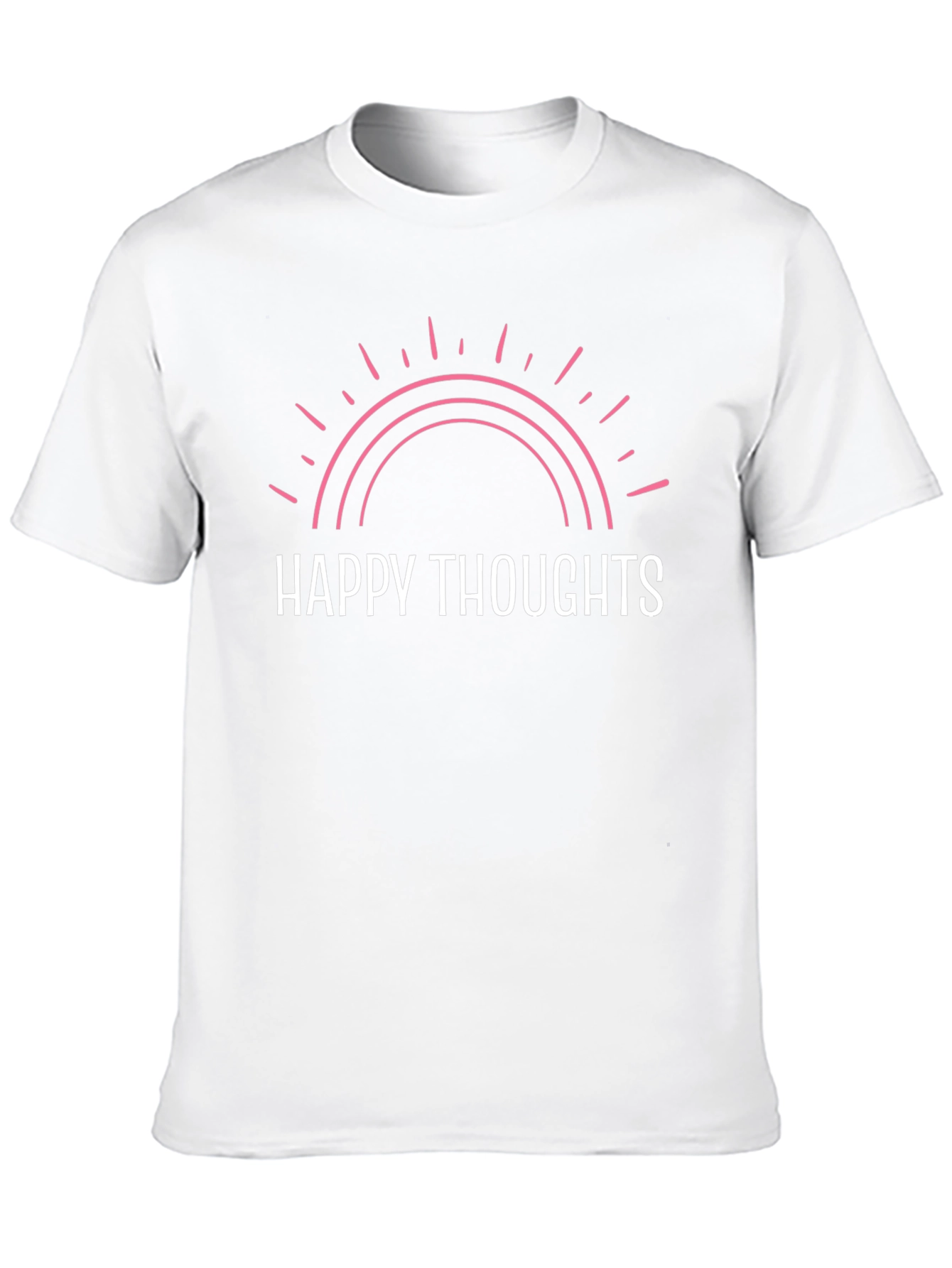 Happy Thoughts Graphic Tee - Positive Vibes T-Shirt