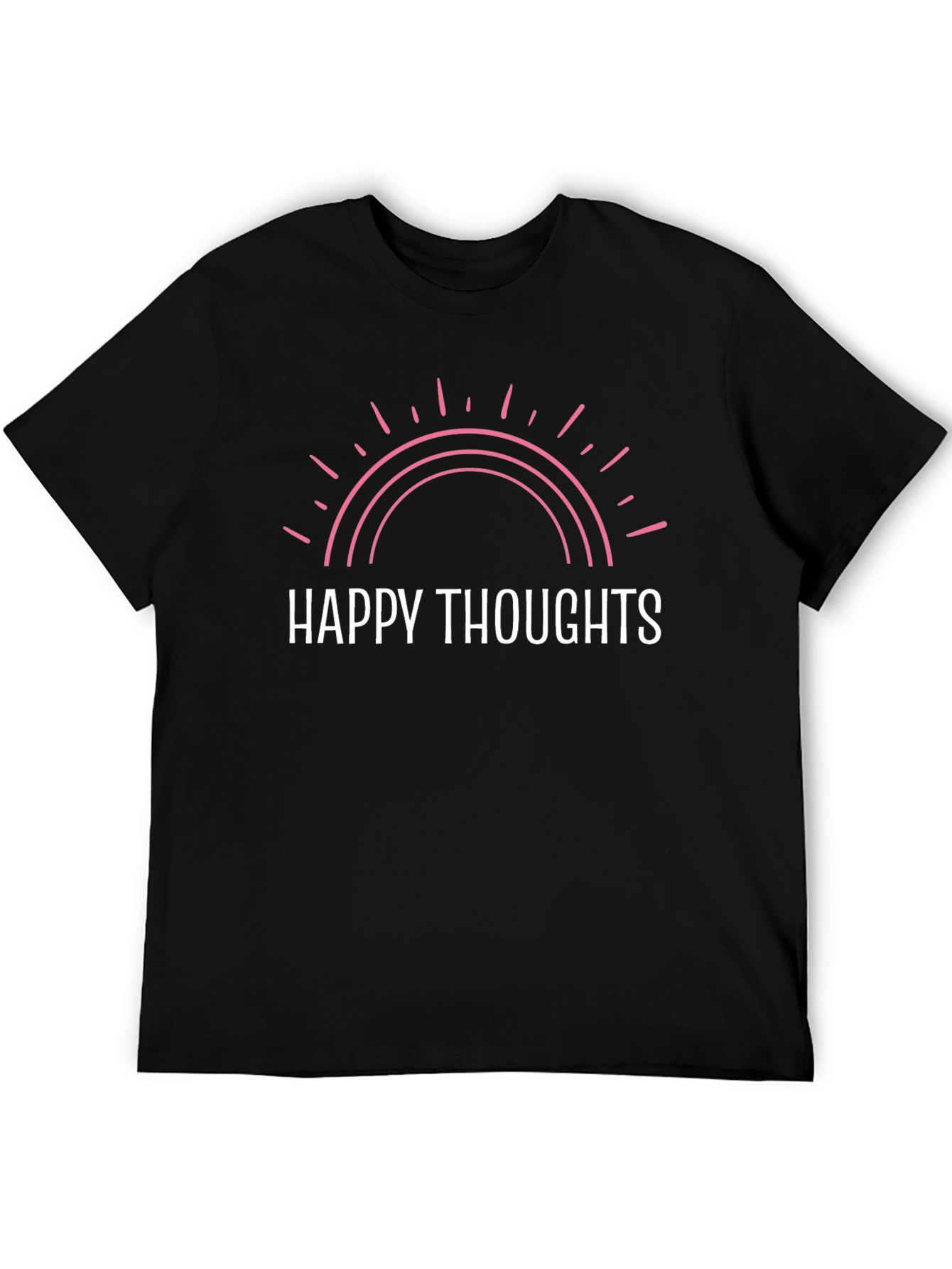 Happy Thoughts Graphic Tee - Positive Vibes T-Shirt