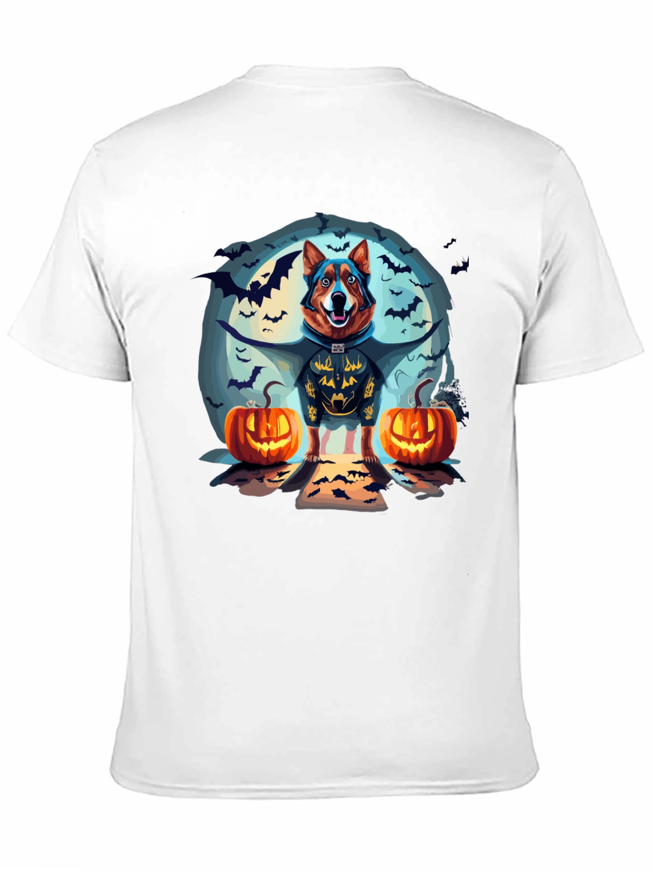 Halloween Dog Graphic T-Shirt