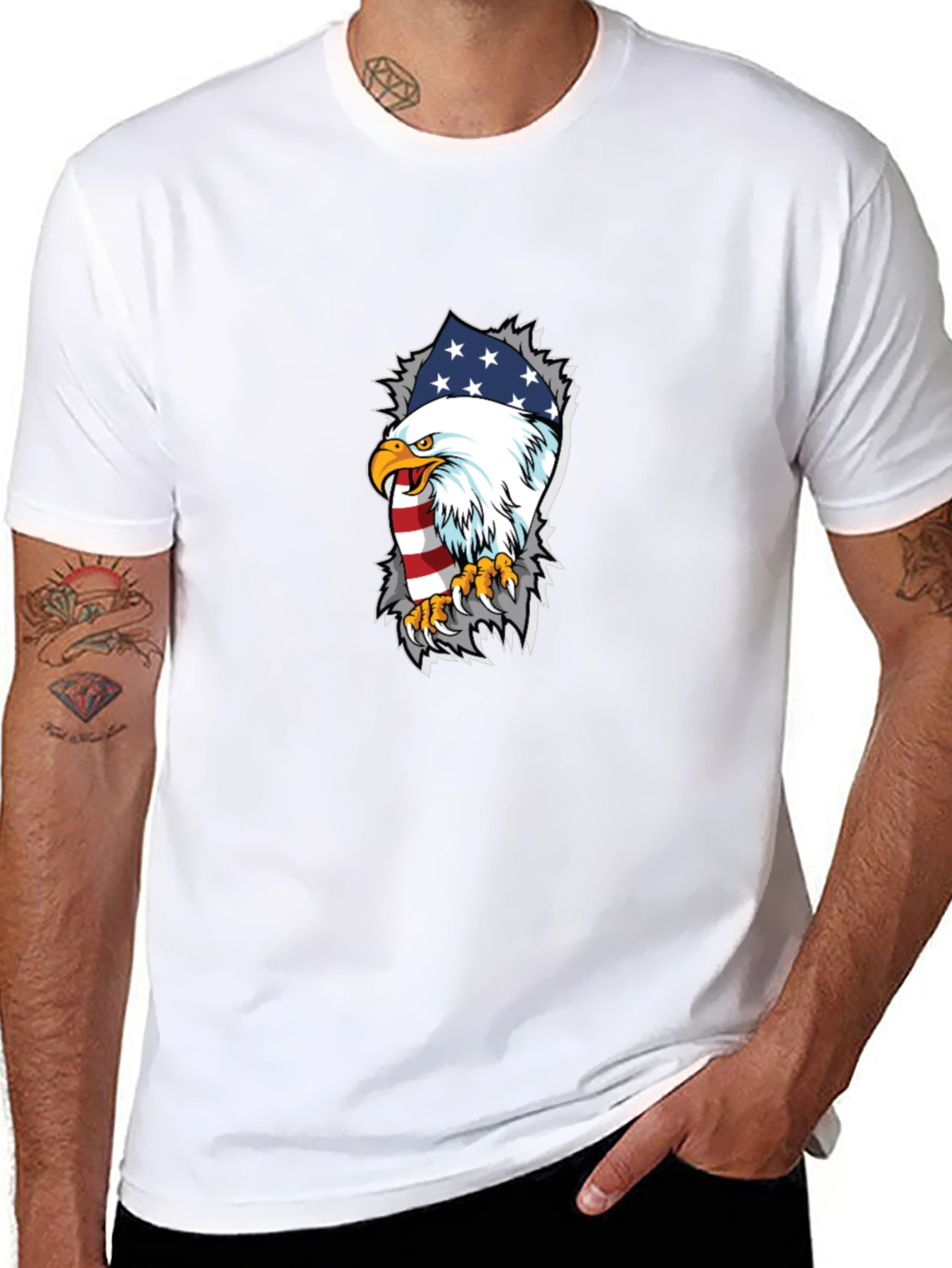 American Eagle Flag Graphic T-Shirt