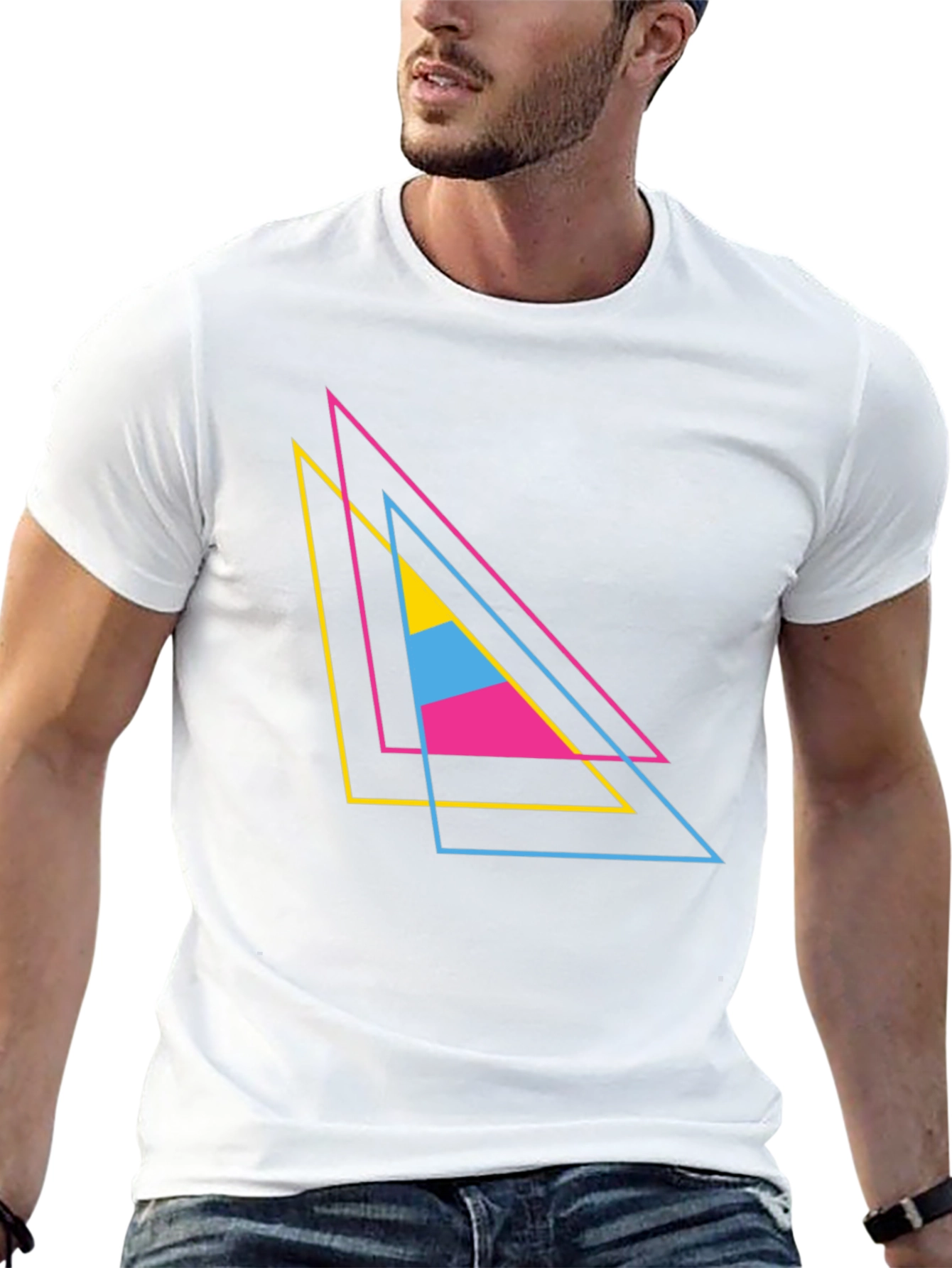 Geometric Triangle T-Shirt