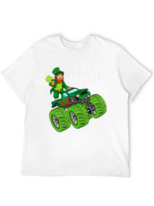 St. Patricks Day Leprechaun Monster Truck T-Shirt