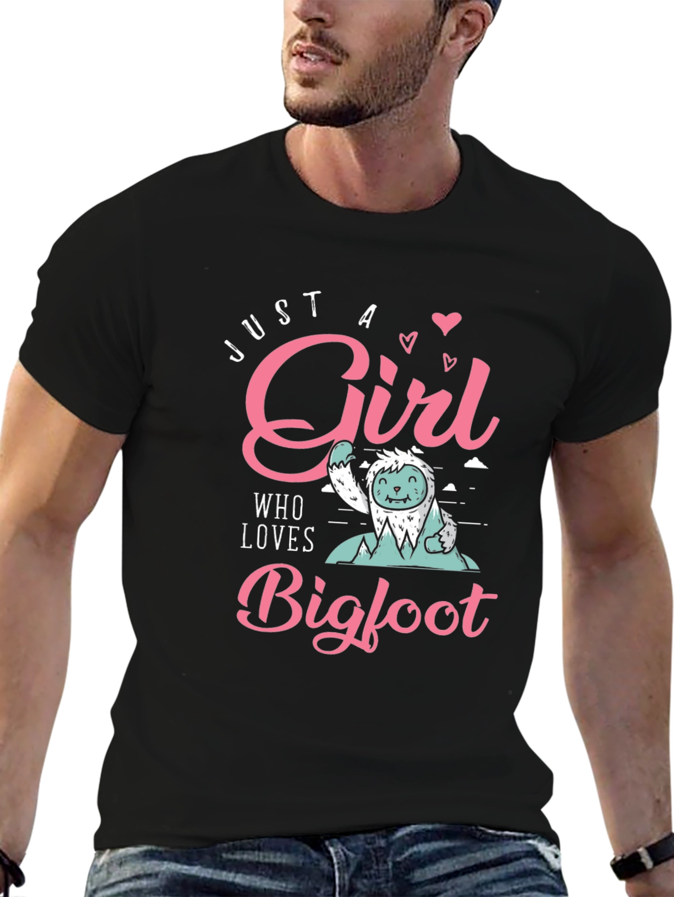 Just a Girl Who Loves Bigfoot T-Shirt