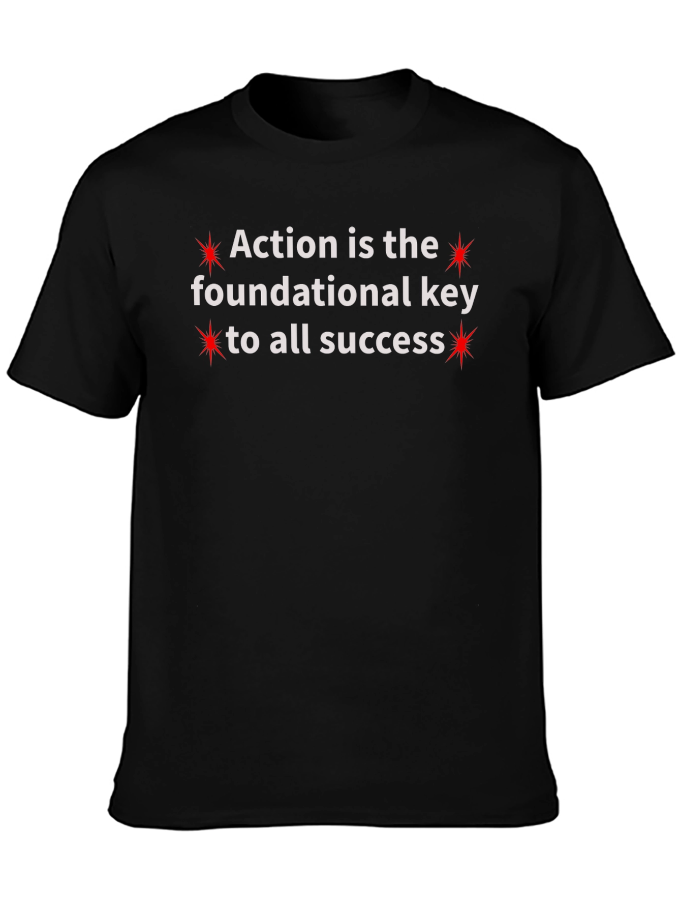 Action Is Key Crew Neck T-Shirt