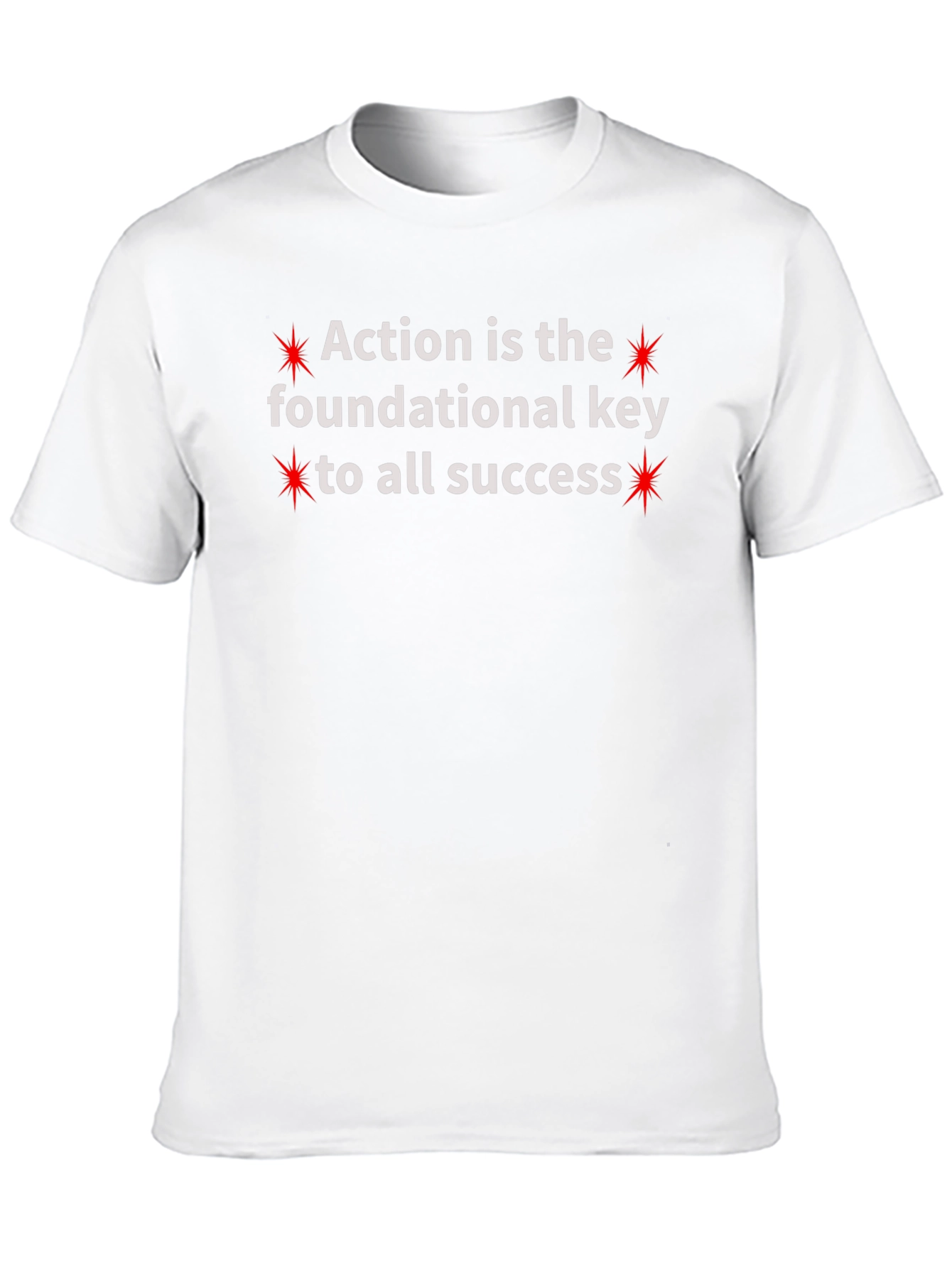 Action Is Key Crew Neck T-Shirt