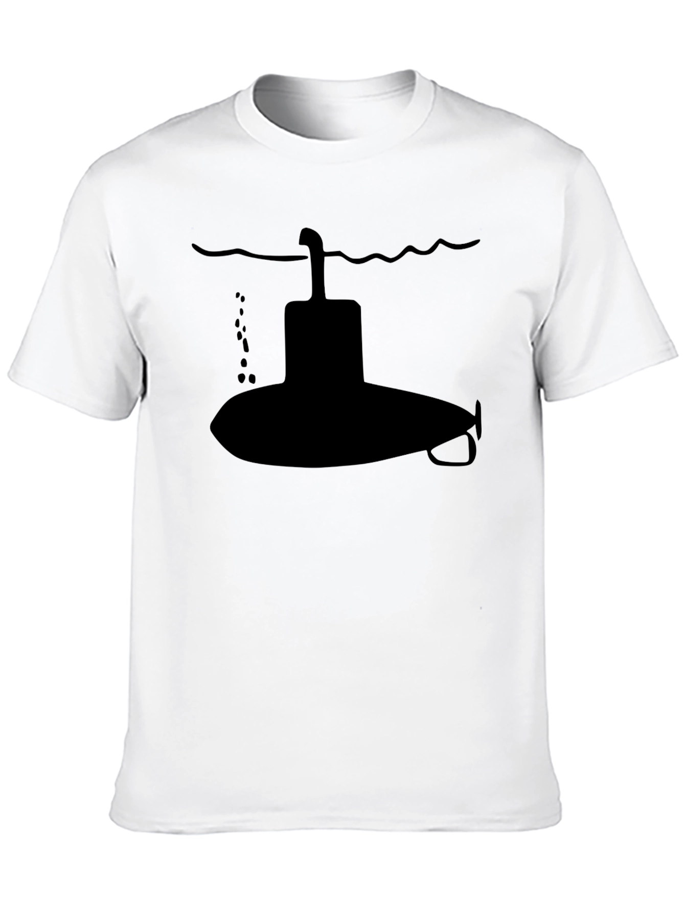 Submarine Graphic T-Shirt - Sleek Black Cotton Tee
