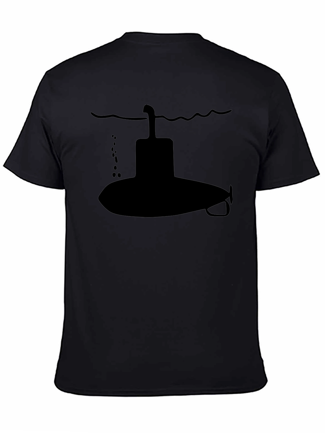 Submarine Graphic T-Shirt - Sleek Black Cotton Tee