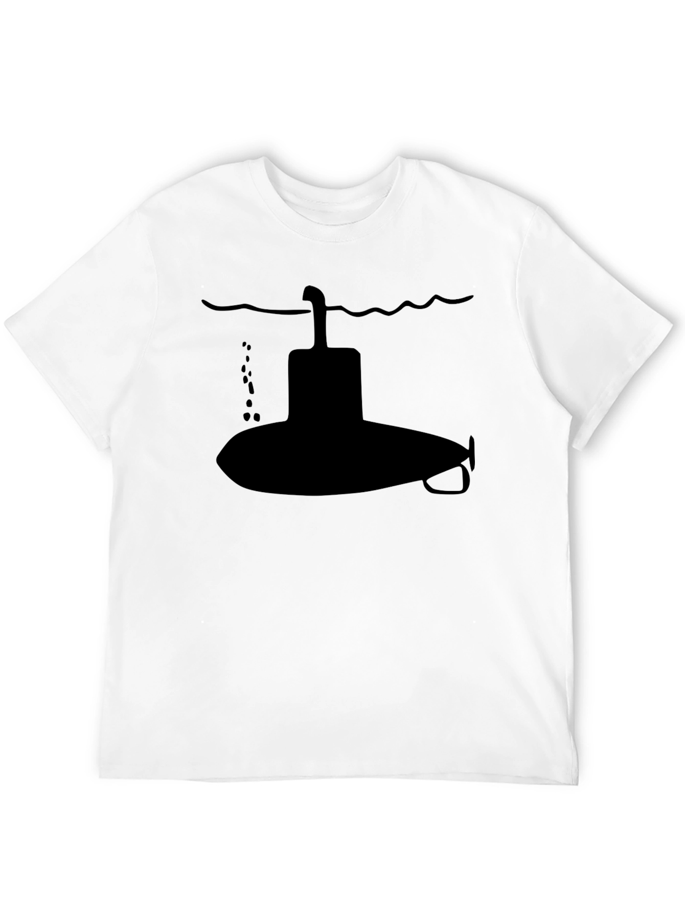 Submarine Graphic T-Shirt - Sleek Black Cotton Tee