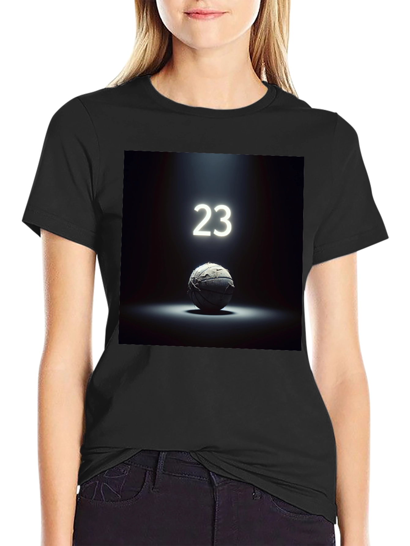 Retro Basketball Tee - 23 Spotlight