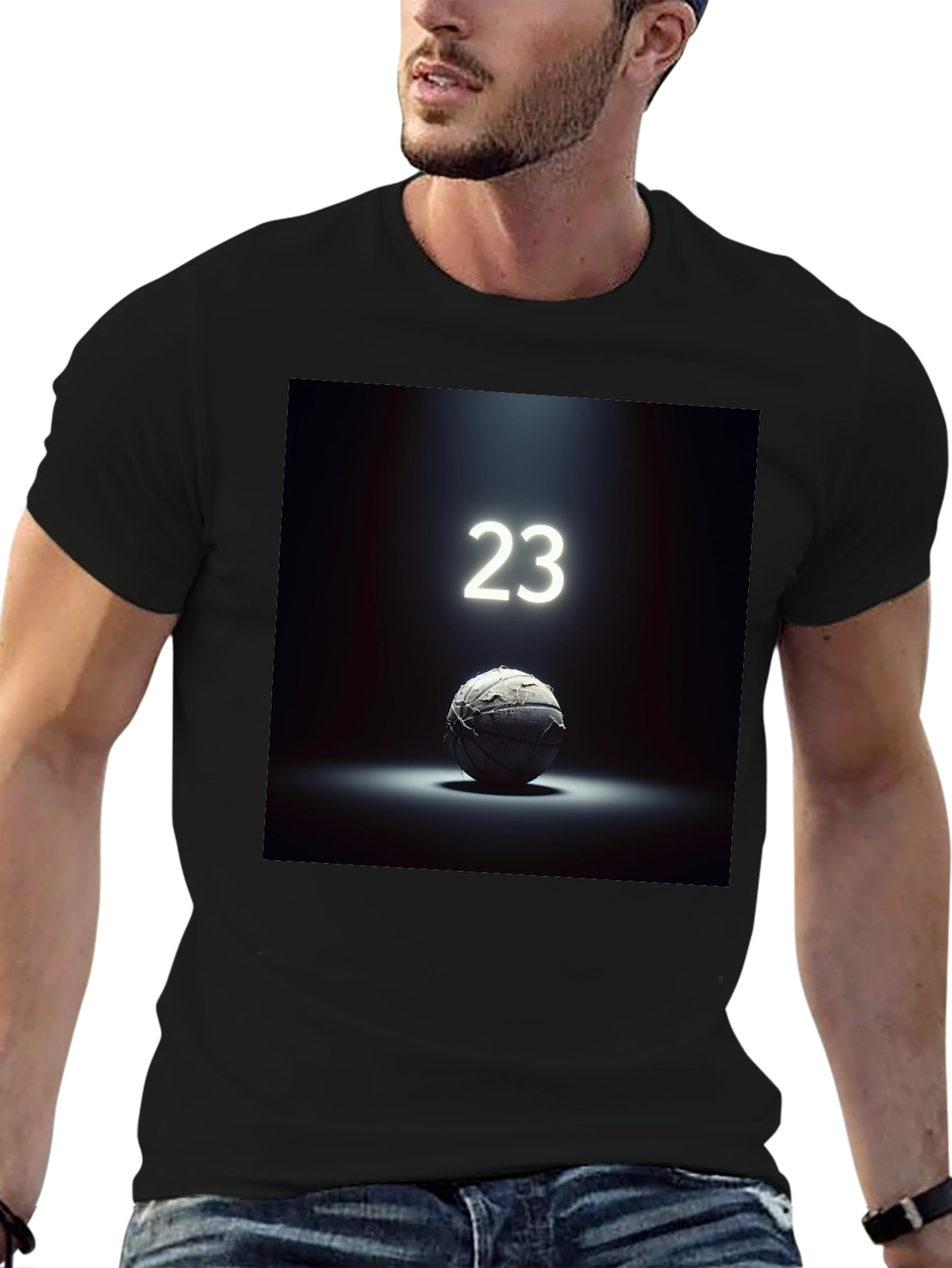 Retro Basketball Tee - 23 Spotlight