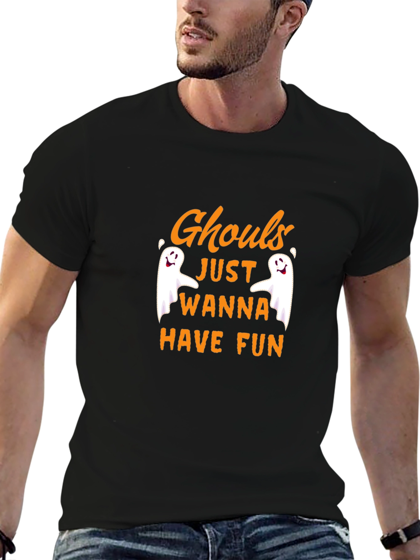 Ghoul Halloween Graphic Tee - Just Wanna Have Fun