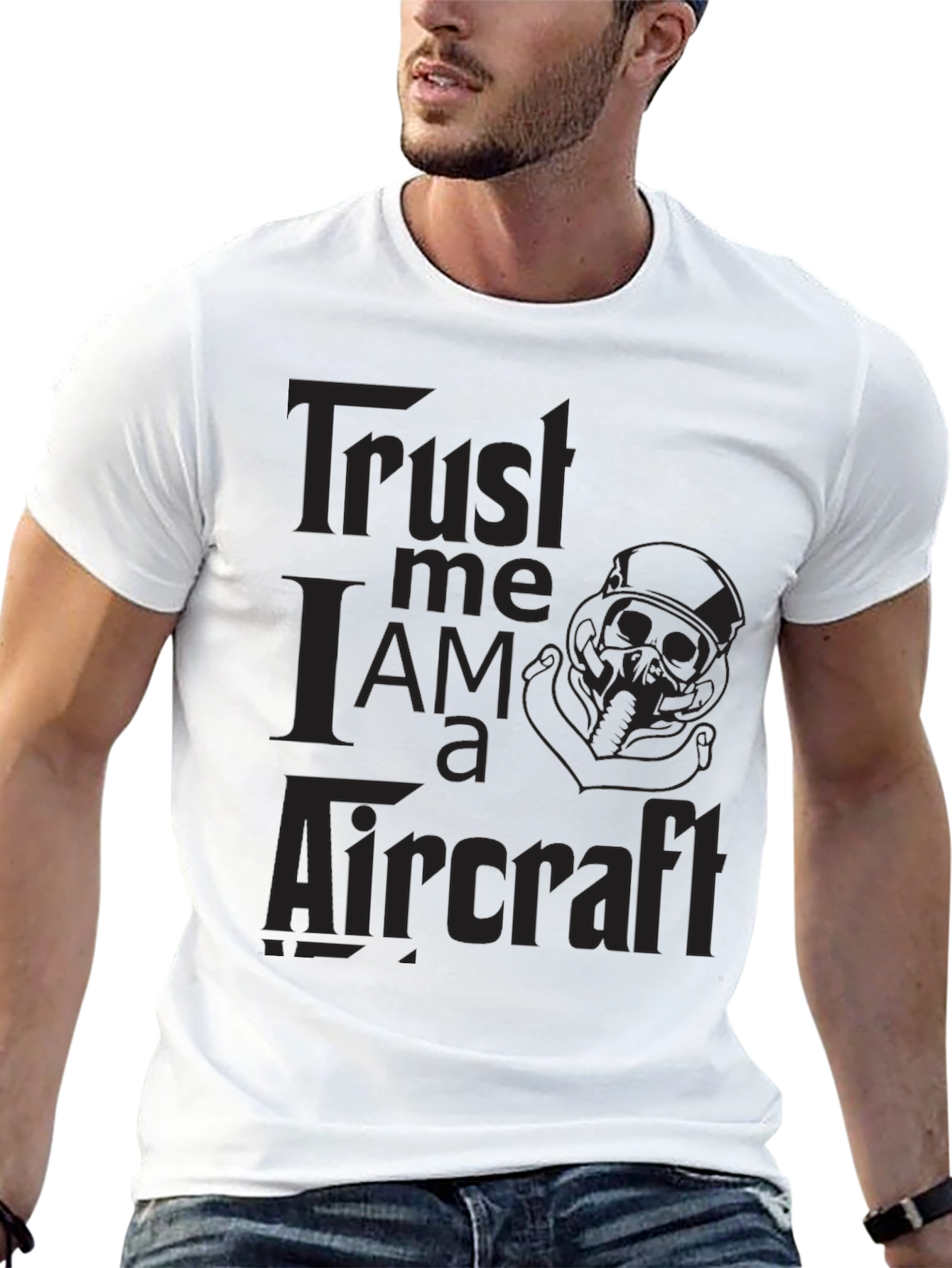Trust Me I Am A Aircraft Black T-Shirt