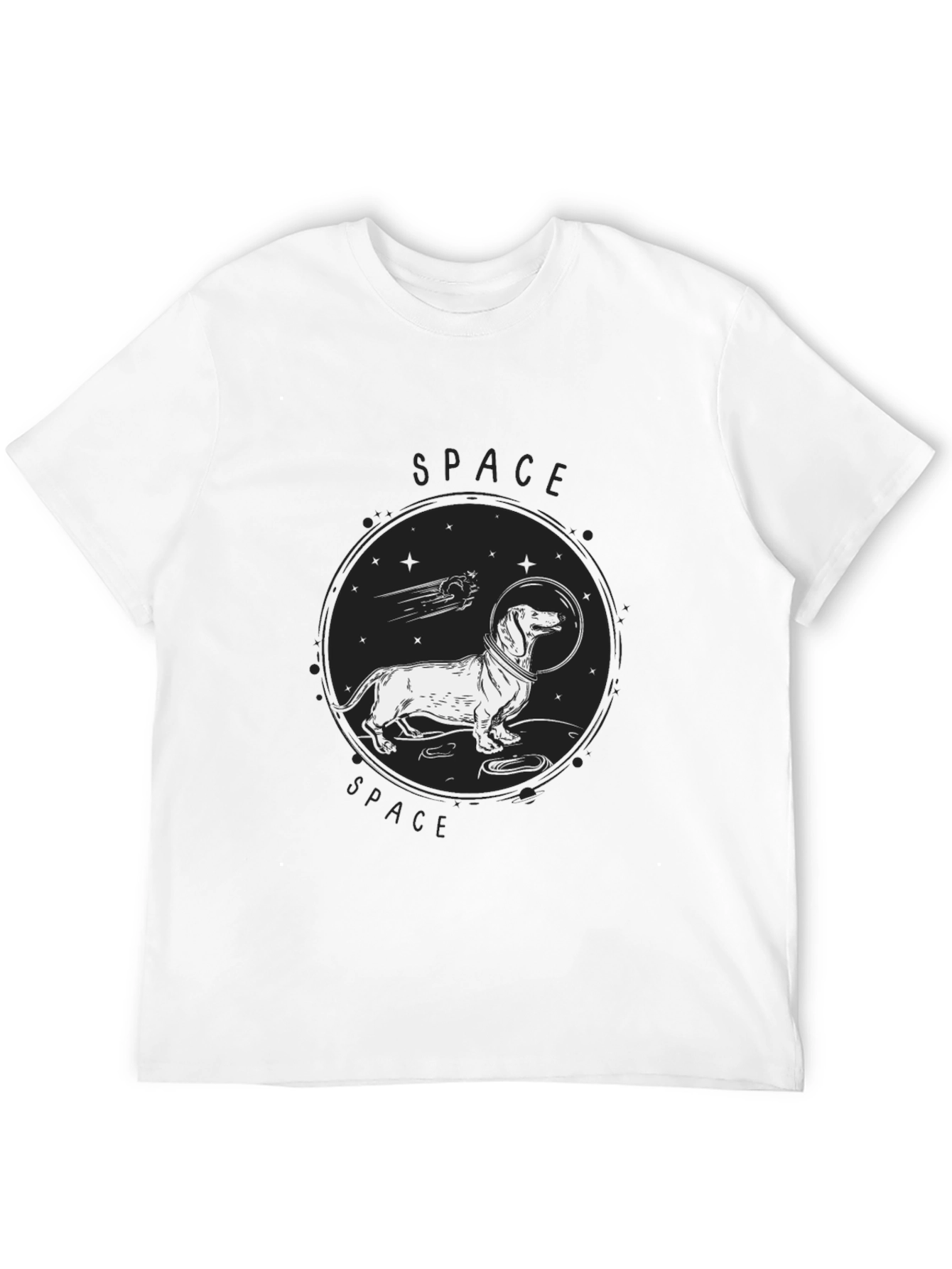 Space Dachshund T-Shirt - Funny Dog Tee