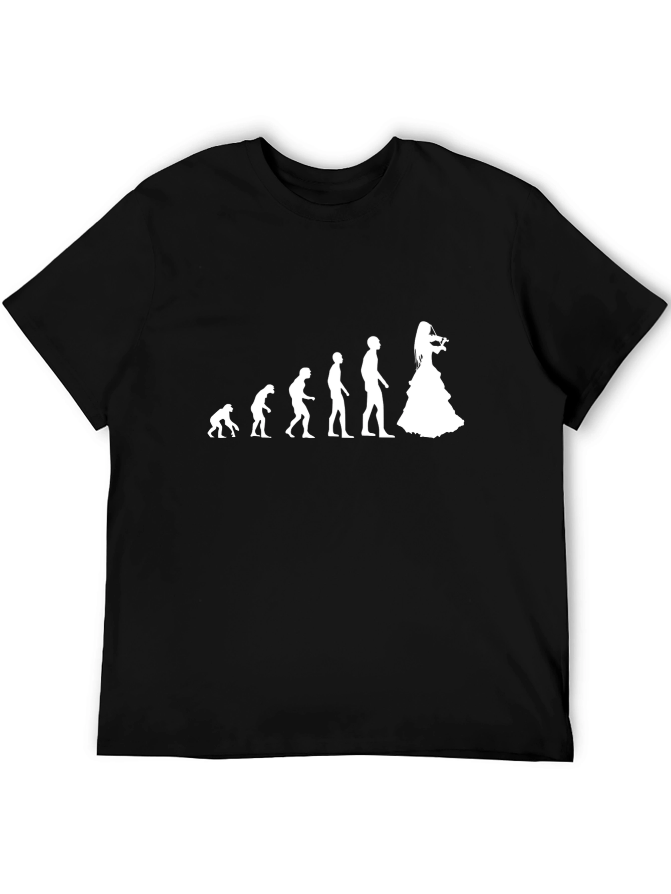 Evolution of Woman Violinist Black T-Shirt
