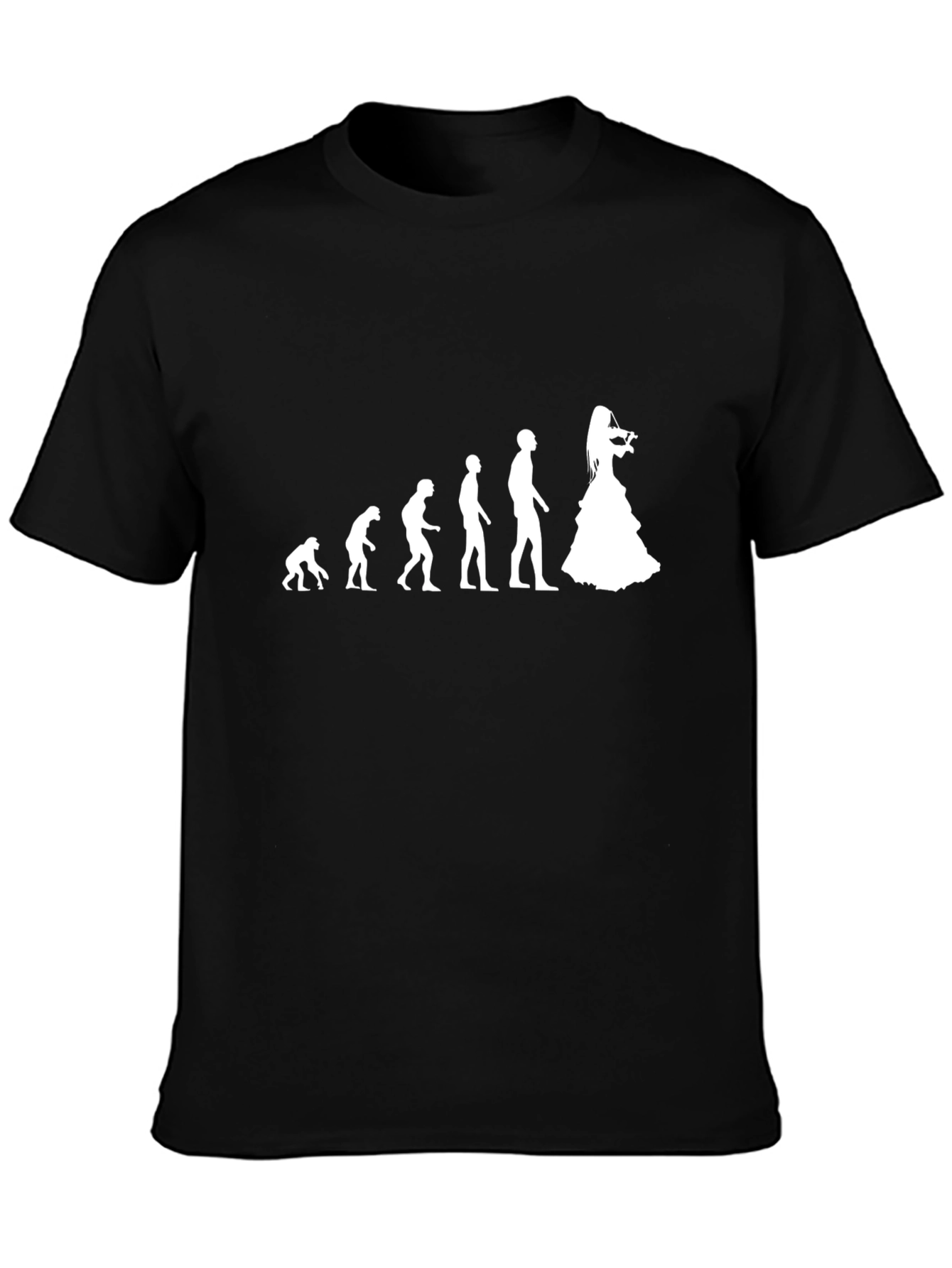 Evolution of Woman Violinist Black T-Shirt