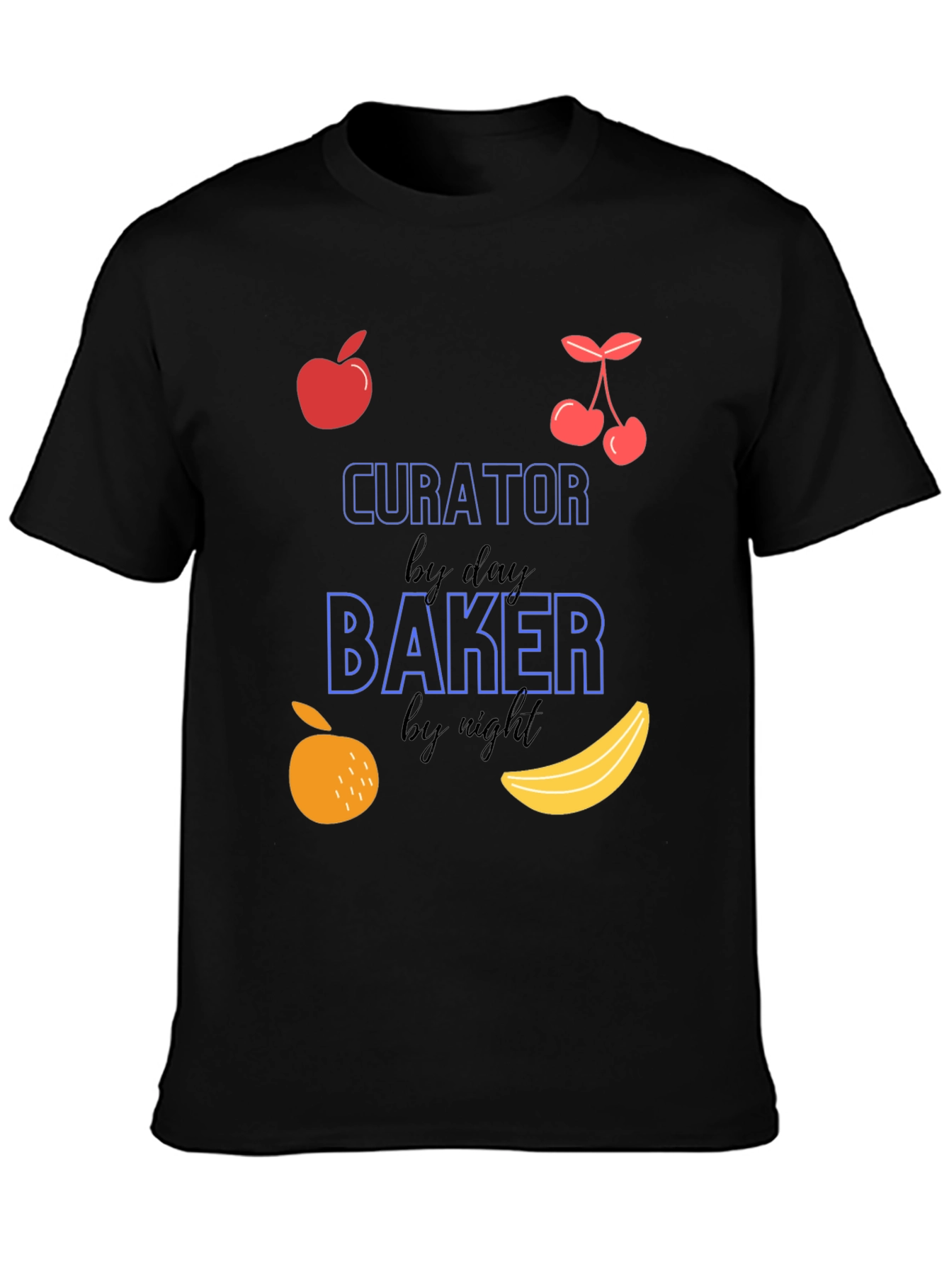 Curator by Day Baker by Night Graphic T-Shirt