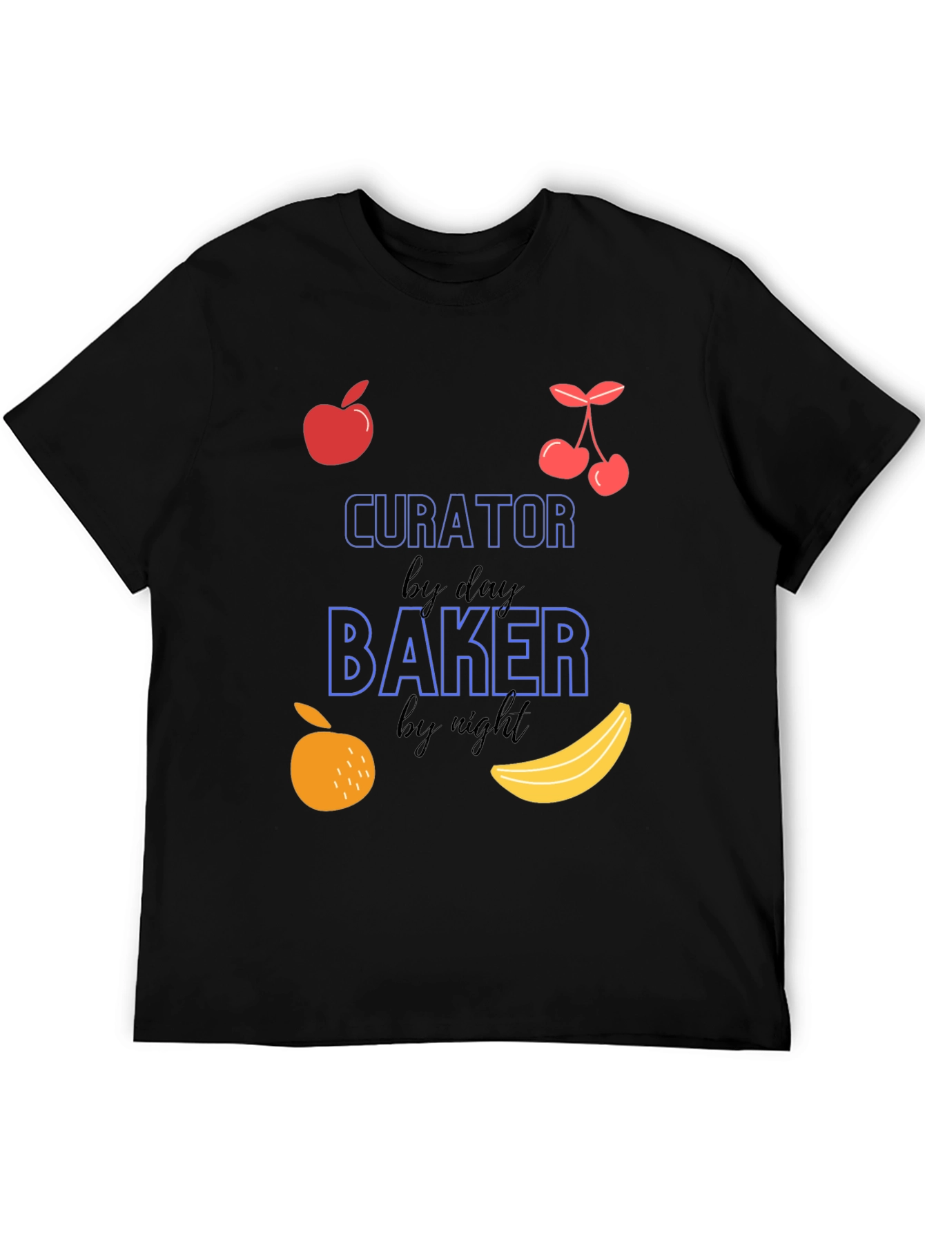 Curator by Day Baker by Night Graphic T-Shirt