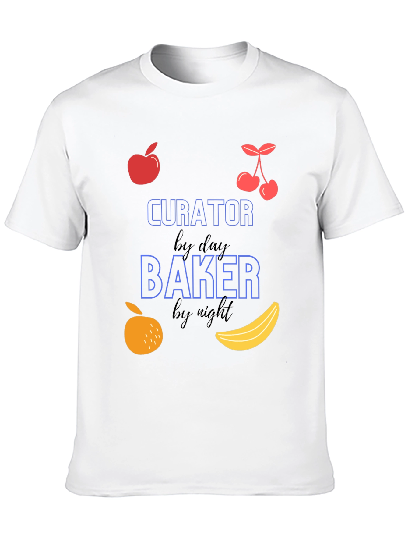 Curator by Day Baker by Night Graphic T-Shirt
