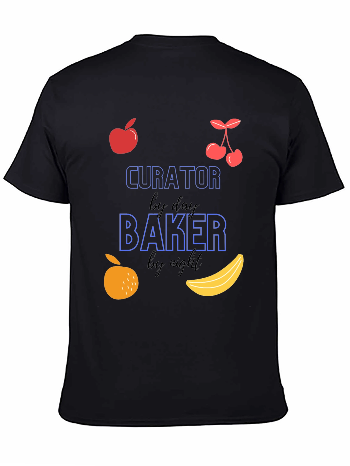 Curator by Day Baker by Night Graphic T-Shirt