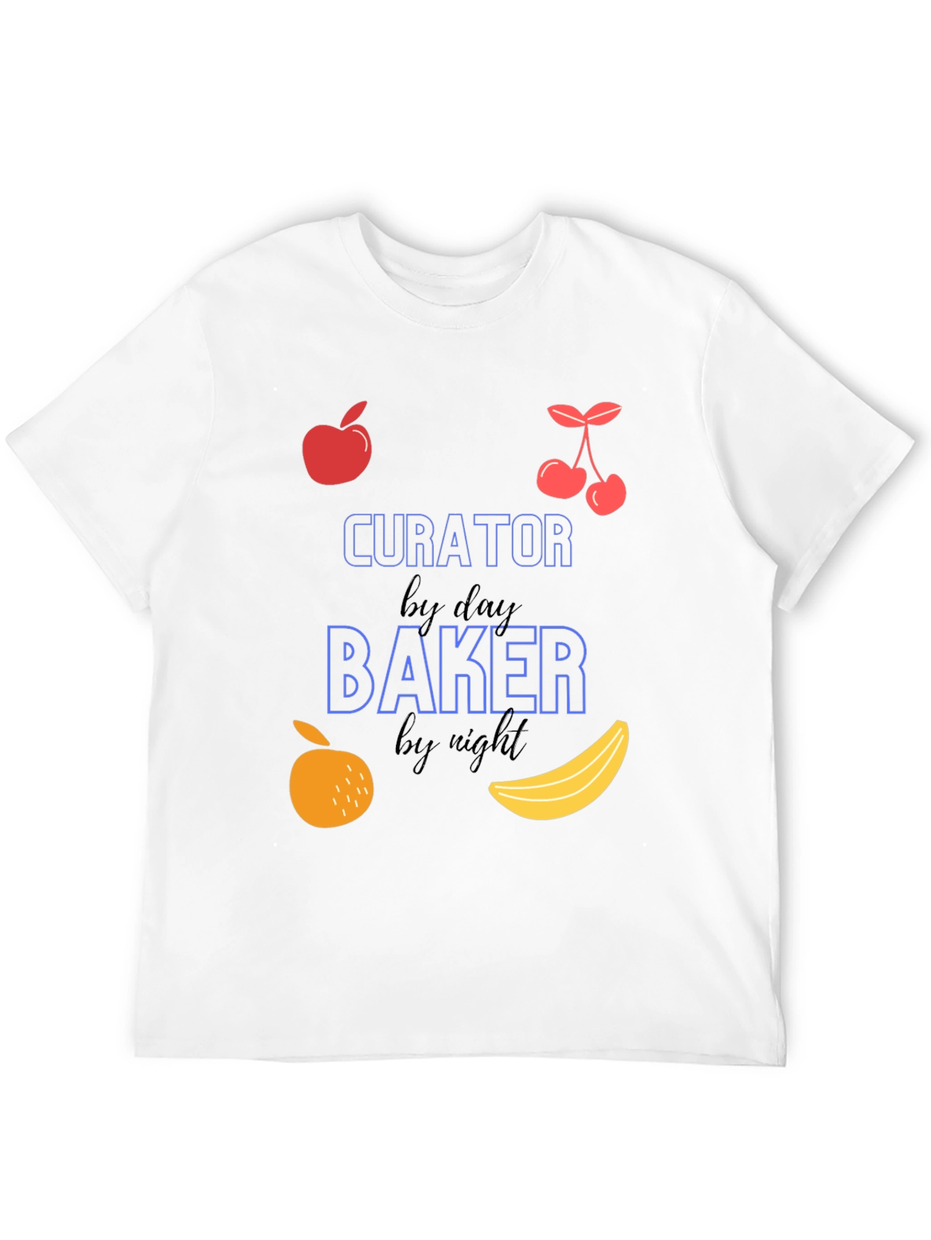 Curator by Day Baker by Night Graphic T-Shirt