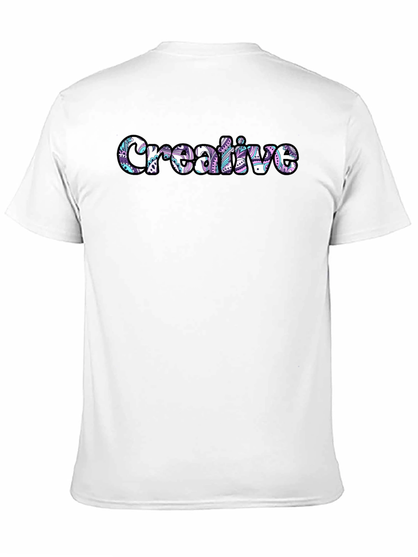 Creative Patterned Graphic T-Shirt