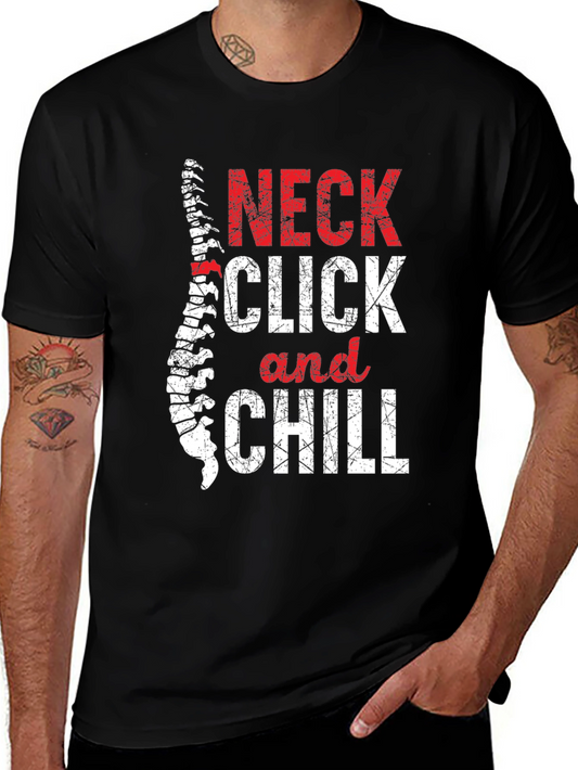Neck Click and Chill Graphic T-Shirt