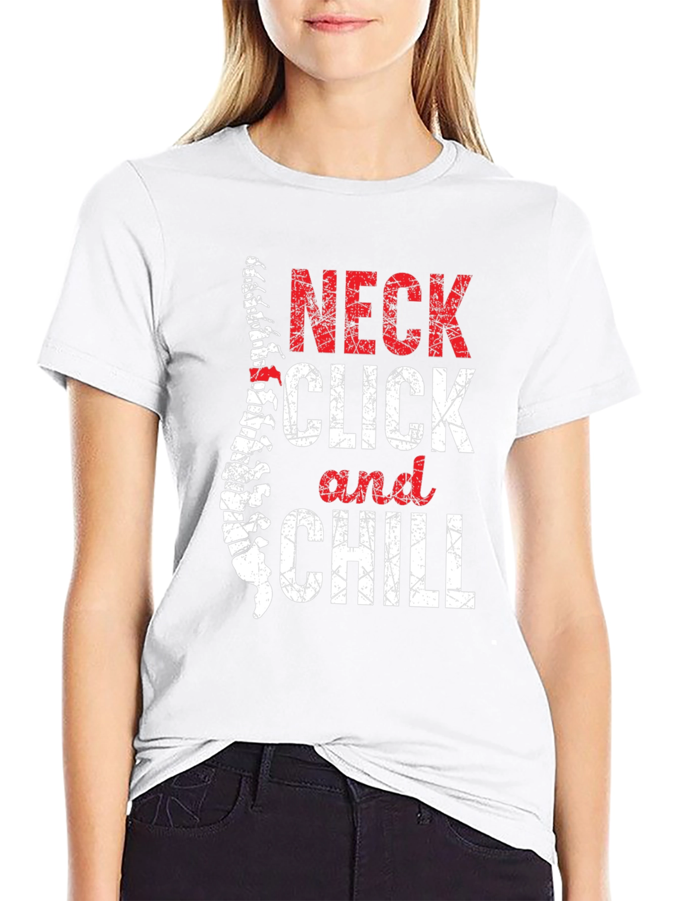 Neck Click and Chill Graphic T-Shirt