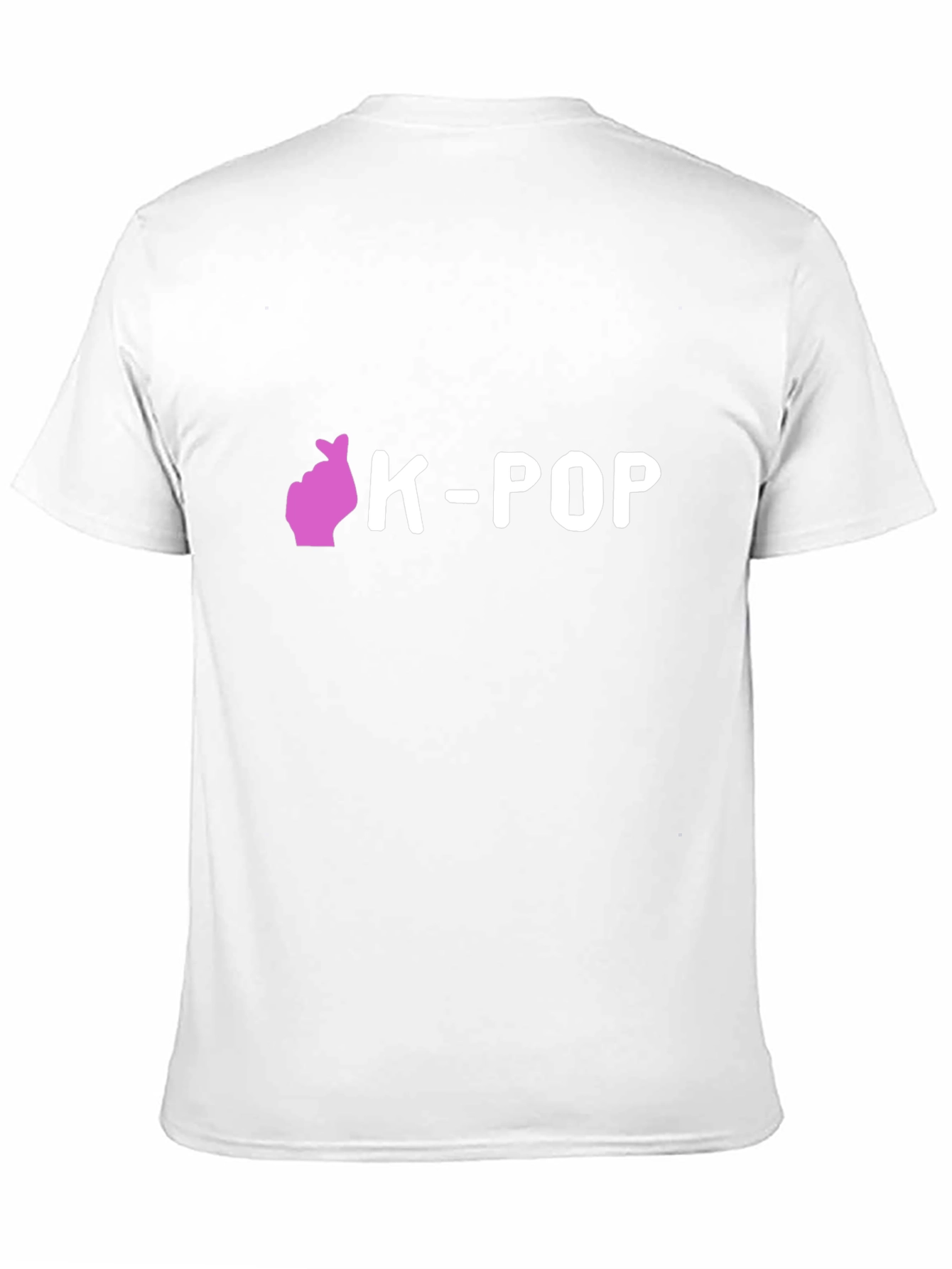 K-Pop Heart Gesture Black T-Shirt