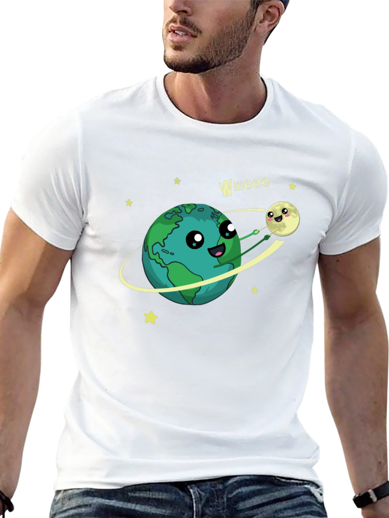 Planet Hugger T-Shirt - Black Graphic Tee