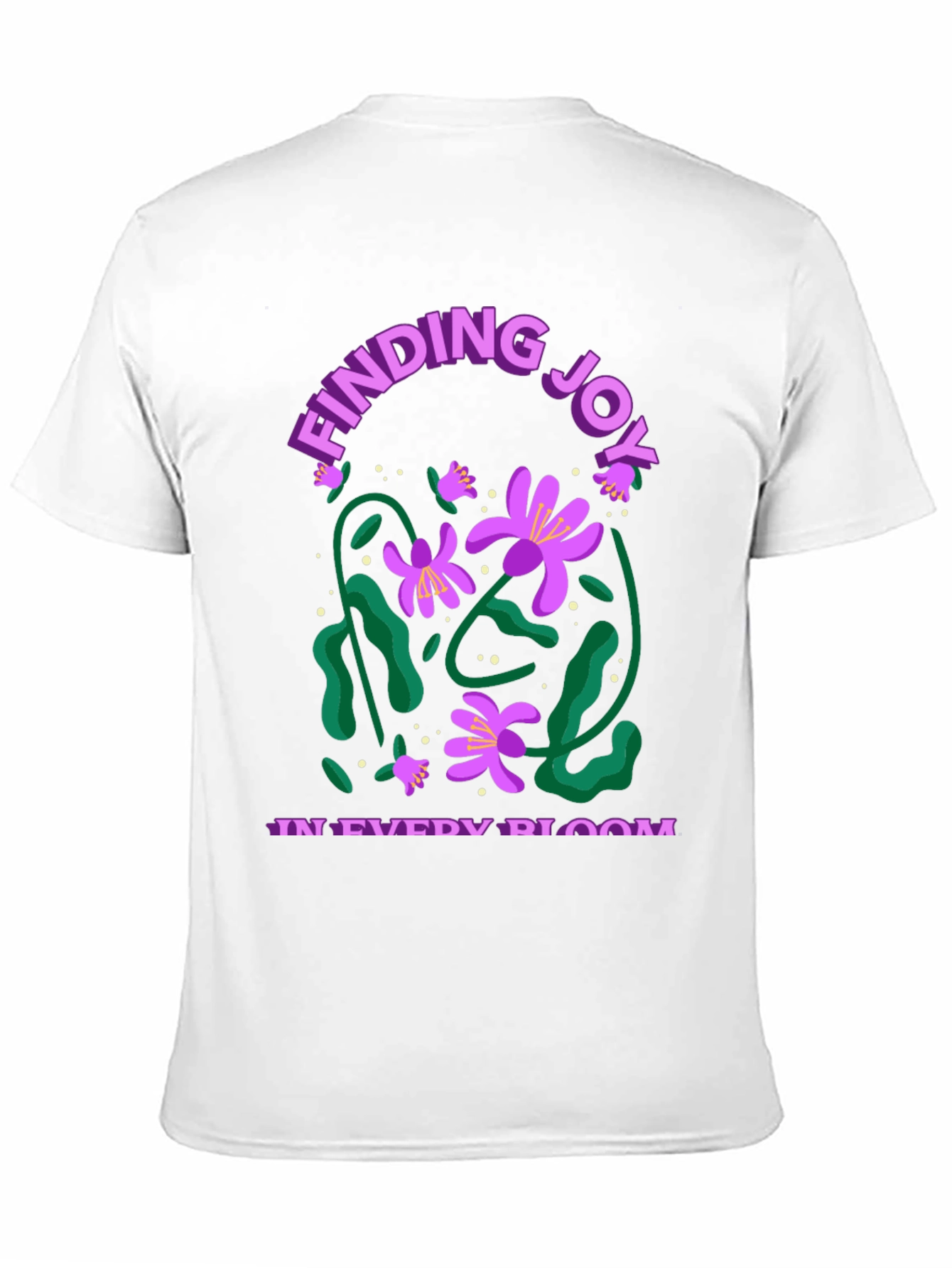 Finding Joy in Every Bloom Black Graphic Tee