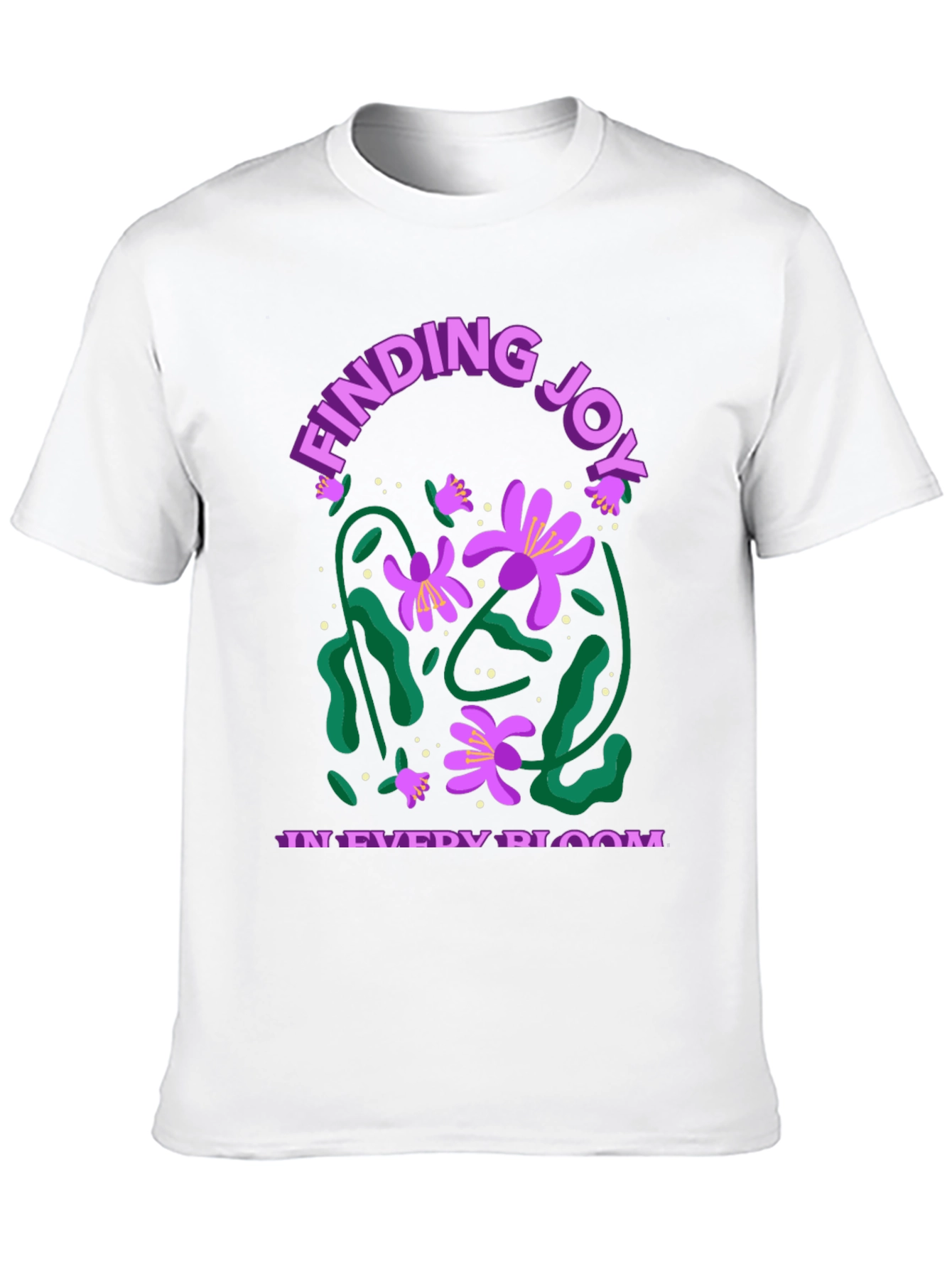 Finding Joy in Every Bloom Black Graphic Tee