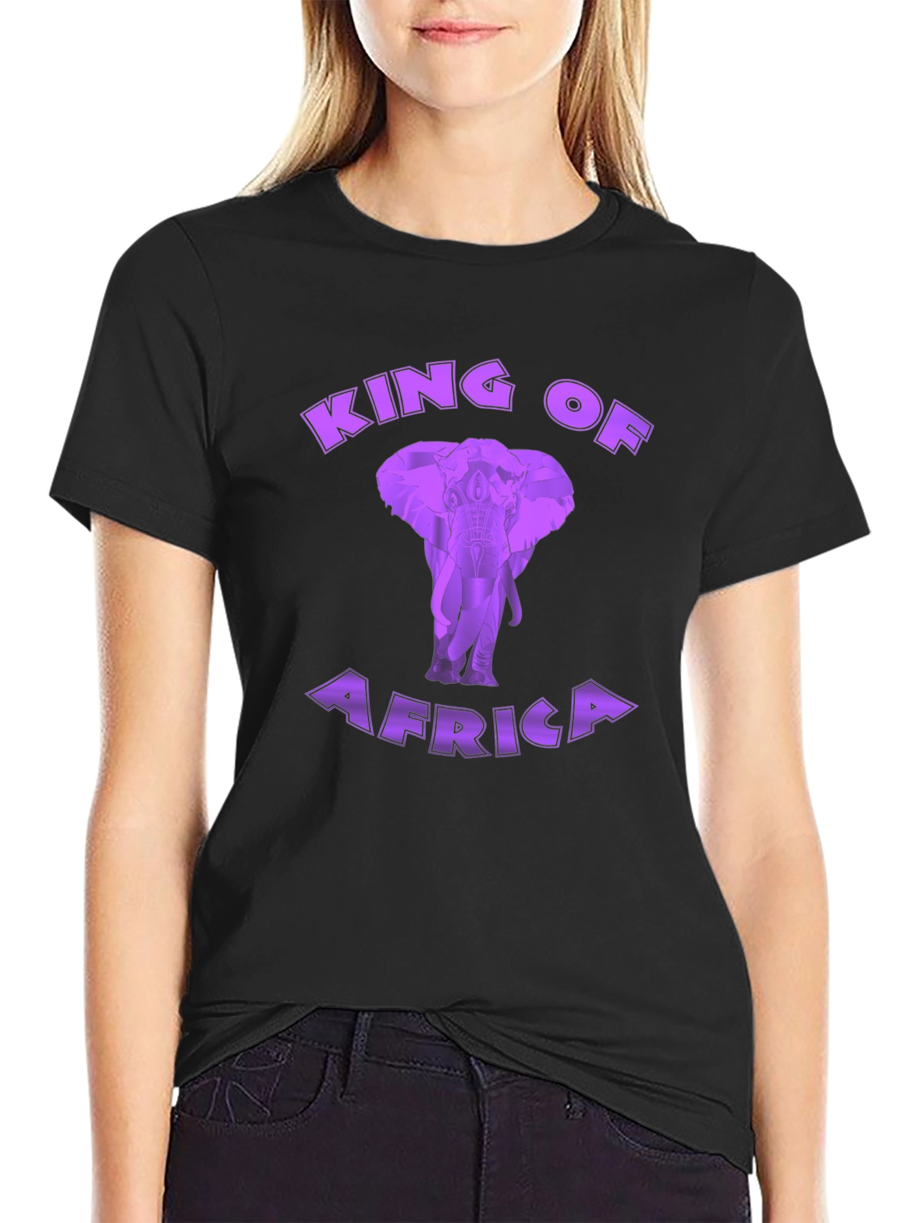 King of Africa Elephant Graphic T-Shirt