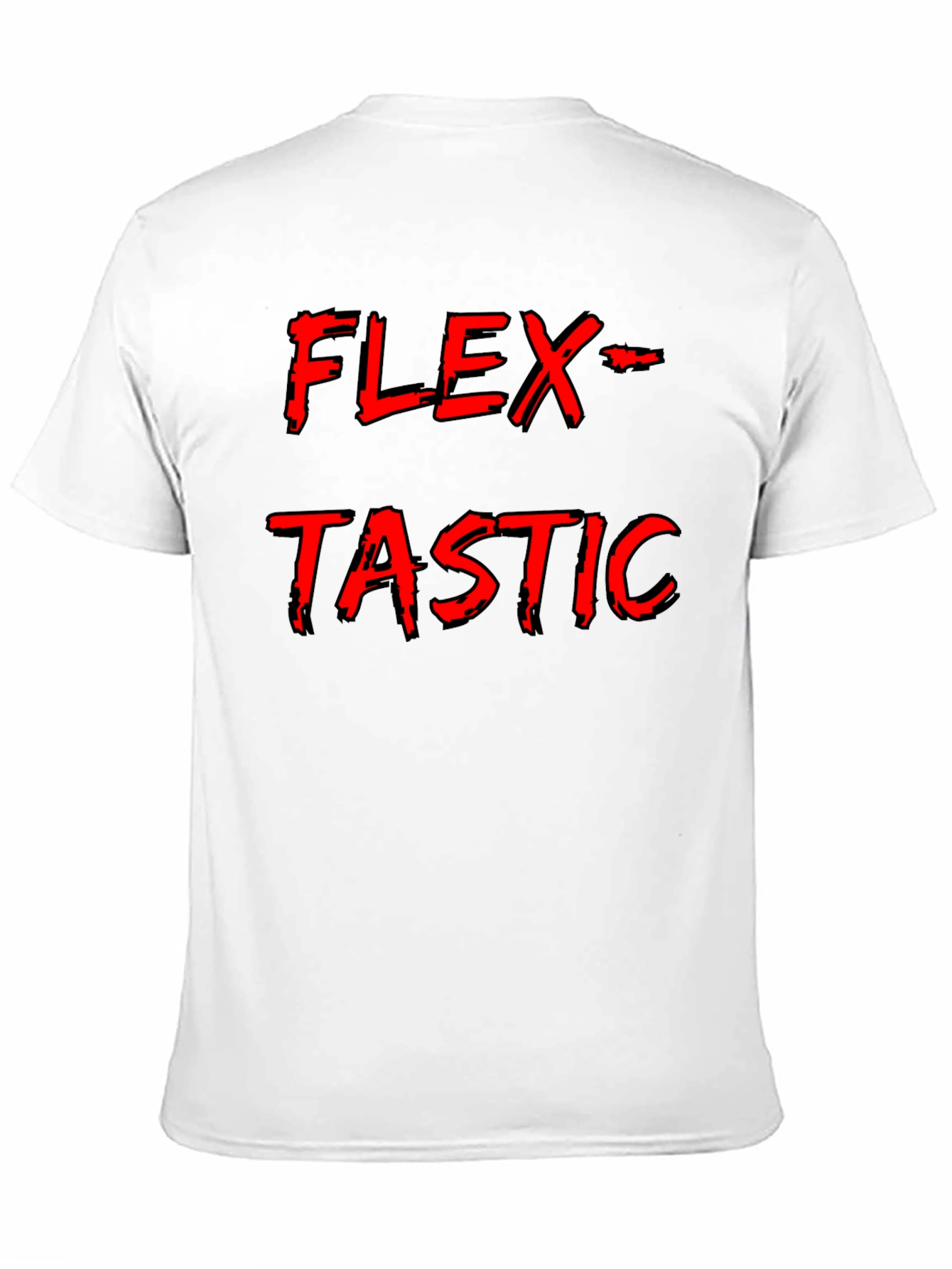 Flex-Tastic Mens Black Graphic Tee
