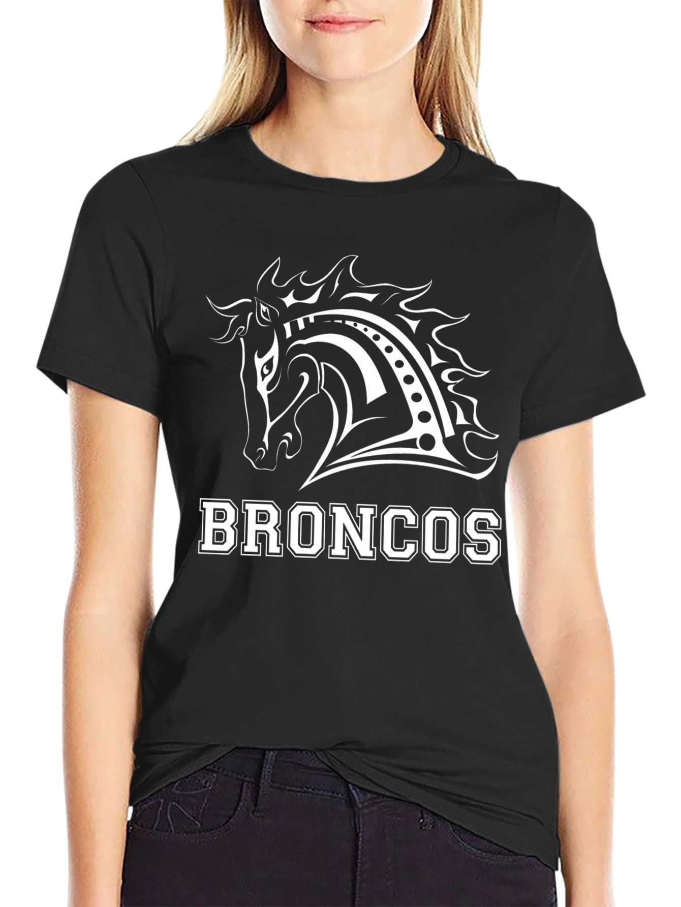 Broncos Horse Graphic Tee - Black T-Shirt