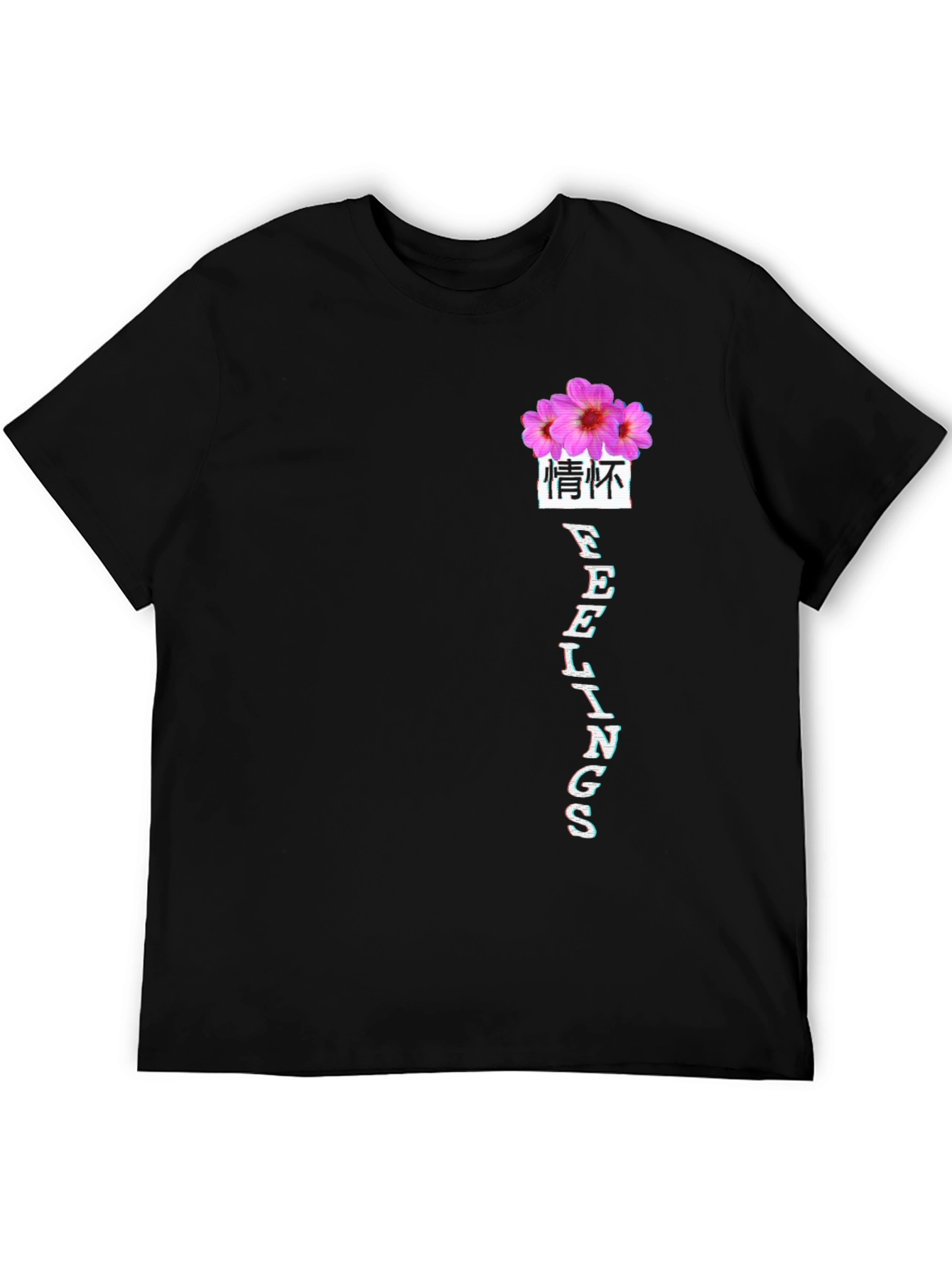 Floral Feelings Graphic Tee - Black