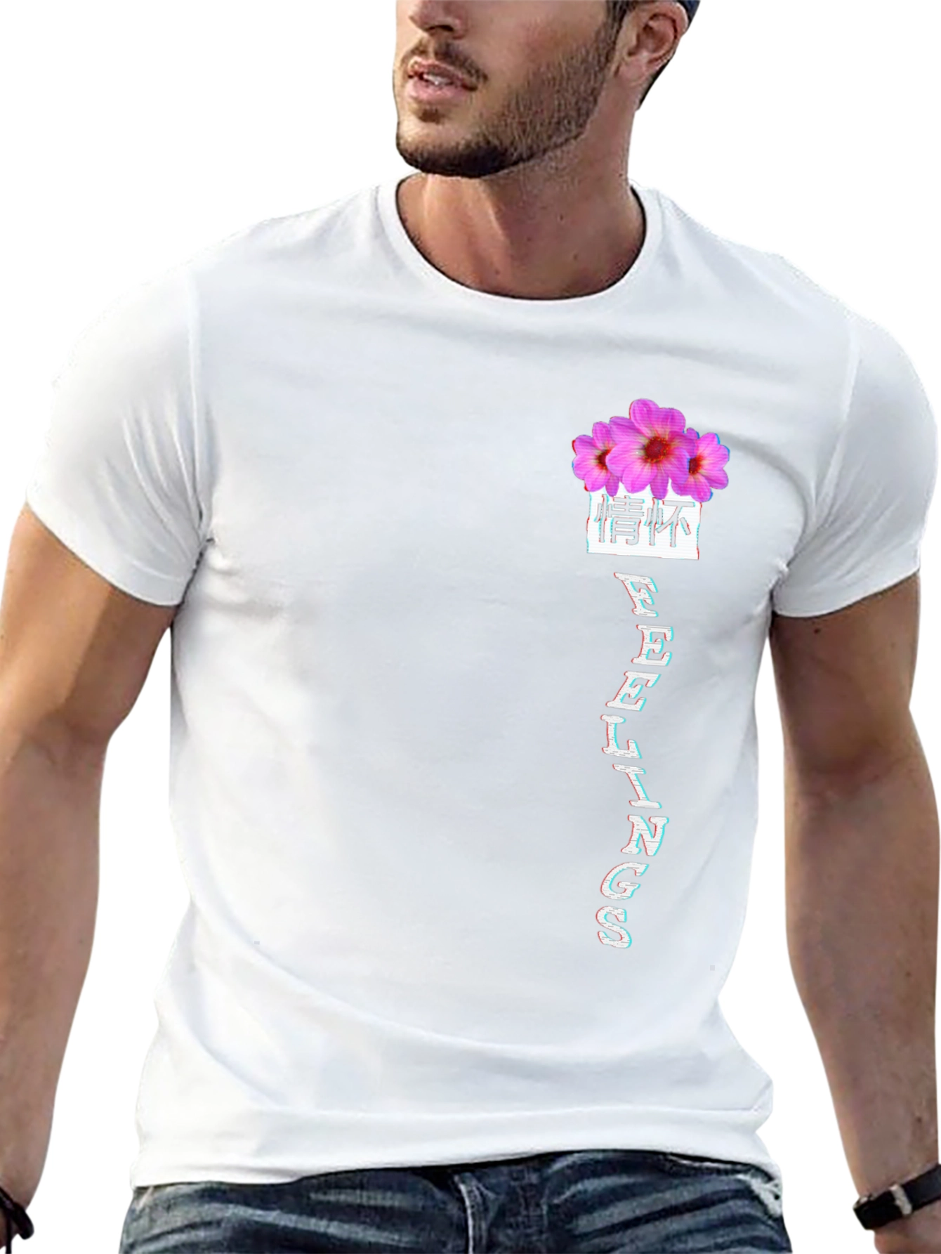 Floral Feelings Graphic Tee - Black