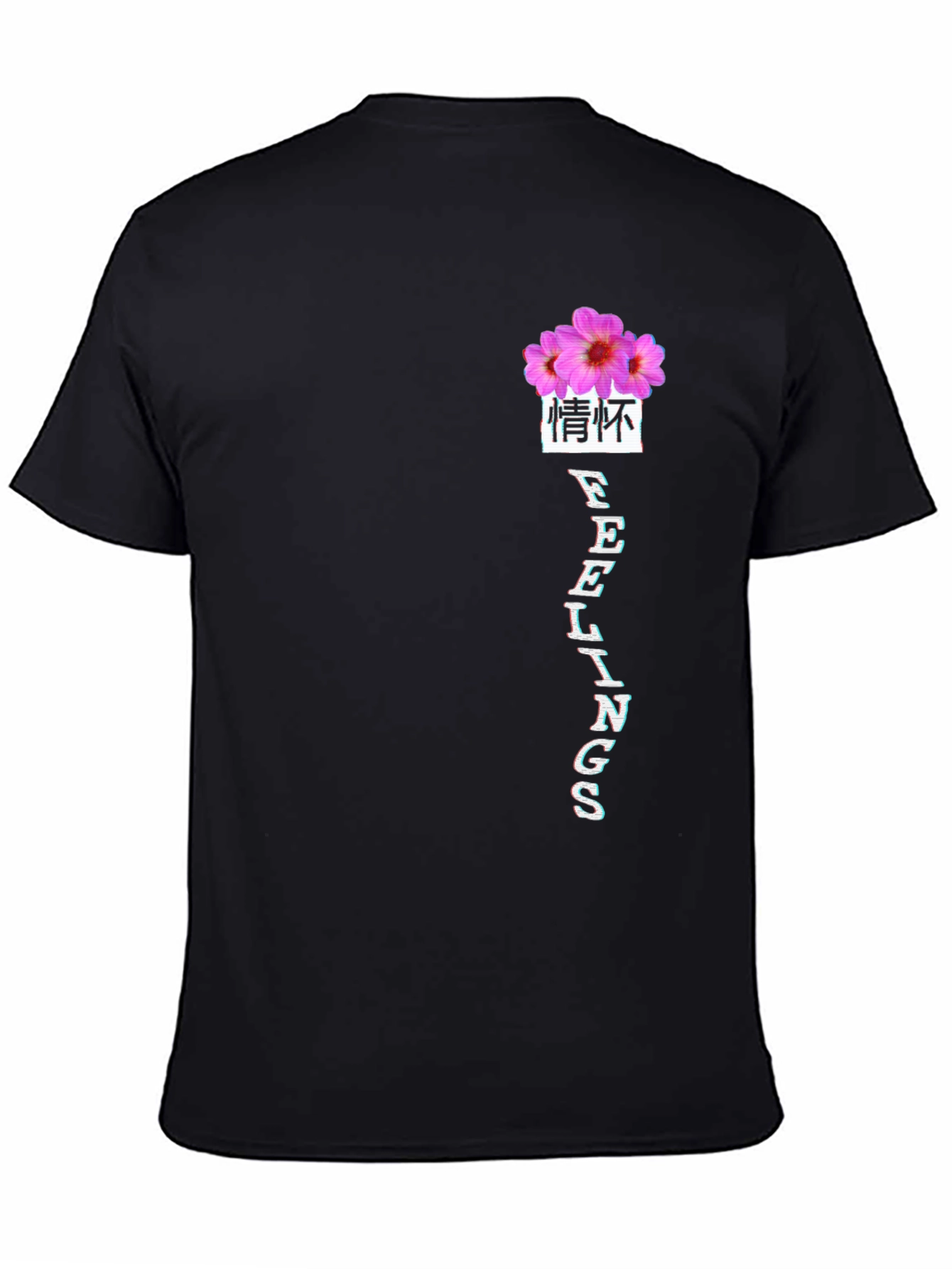 Floral Feelings Graphic Tee - Black